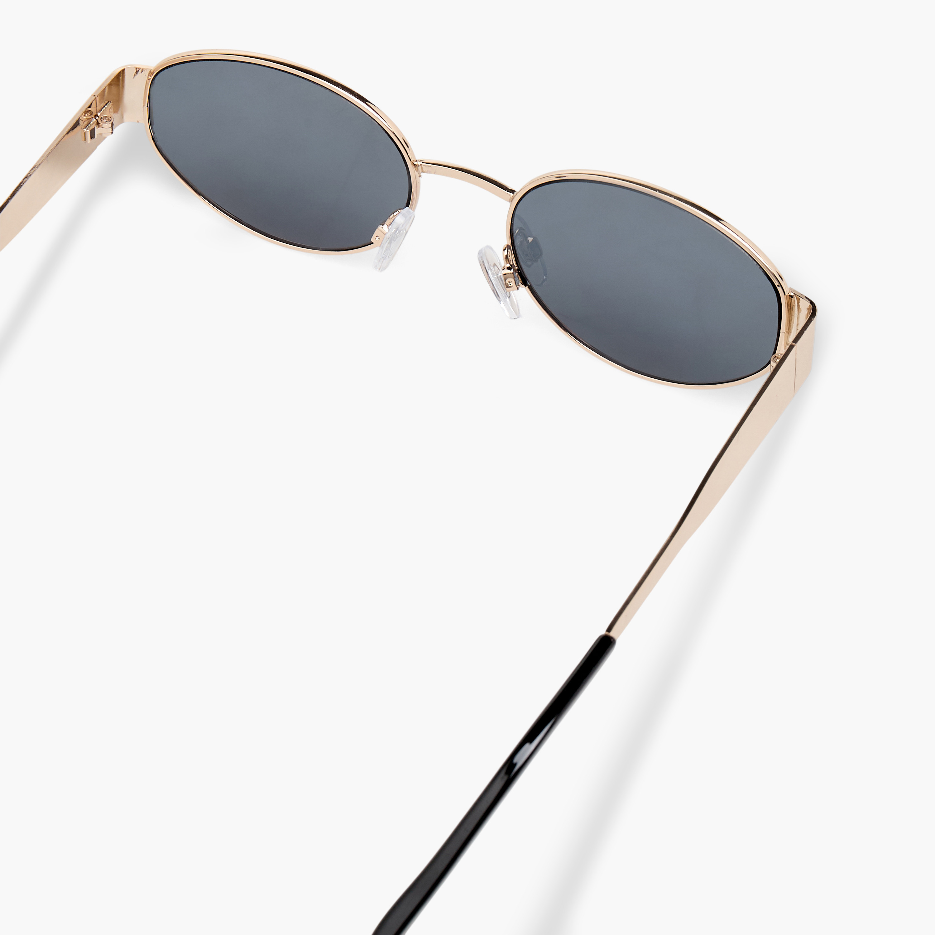 نظارة شمسية بيضاوية بعدسات سوداء-women-sunglasses-image-4