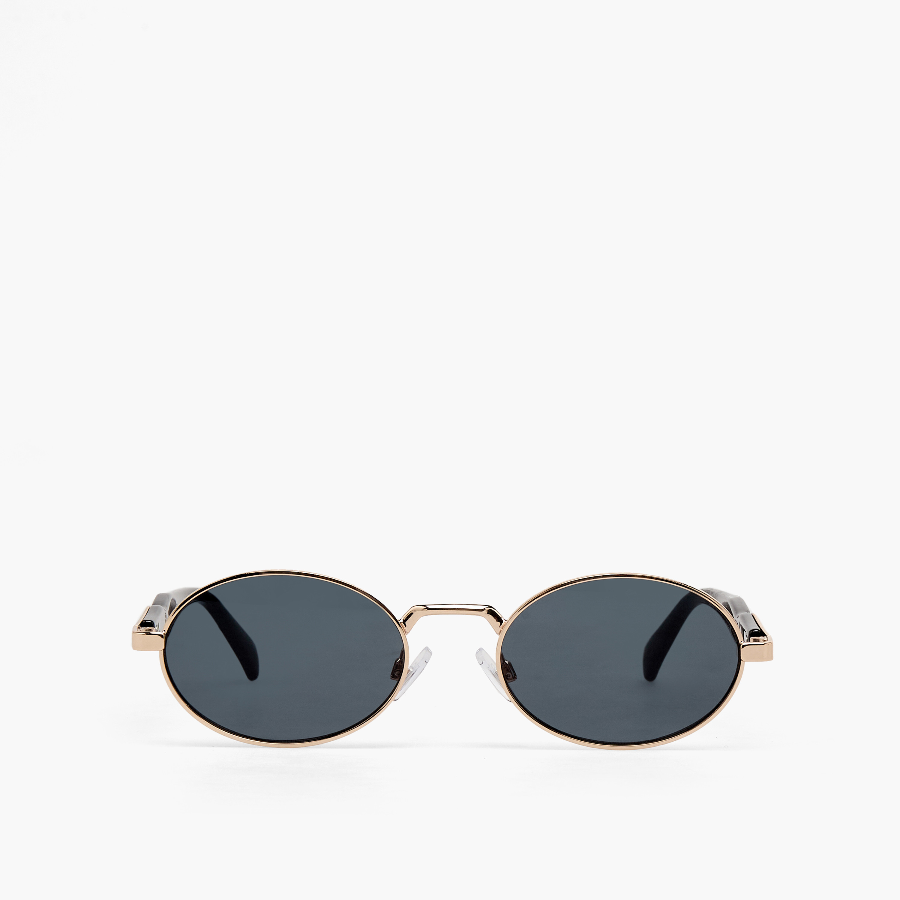 نظارة شمسية بيضاوية بعدسات سوداء-women-sunglasses-image-2