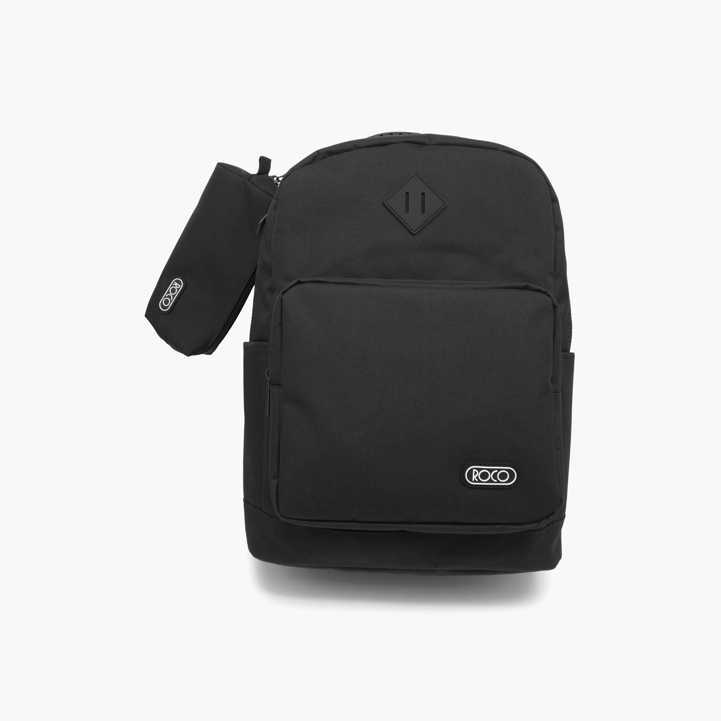 Roco Plain 2-Piece School Backpack Set for 5-8 Yrs with Pencil Case - 17 Inch-school-bagsandbackpacks-backpacks-image-1