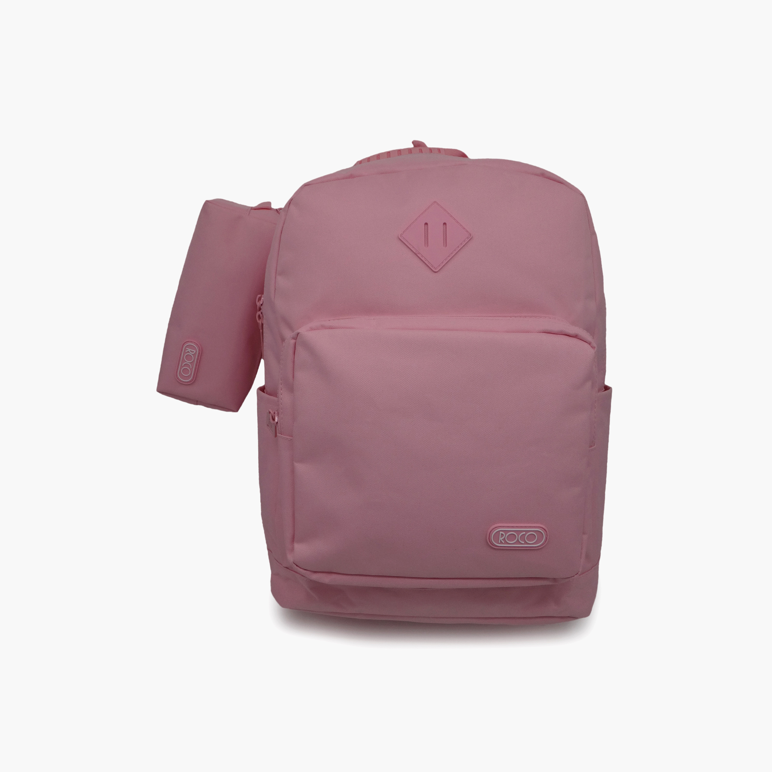 Roco Plain 2-Piece School Backpack Set for 5-8 Yrs with Pencil Case - 17 Inch-school-bagsandbackpacks-backpacks-image-1