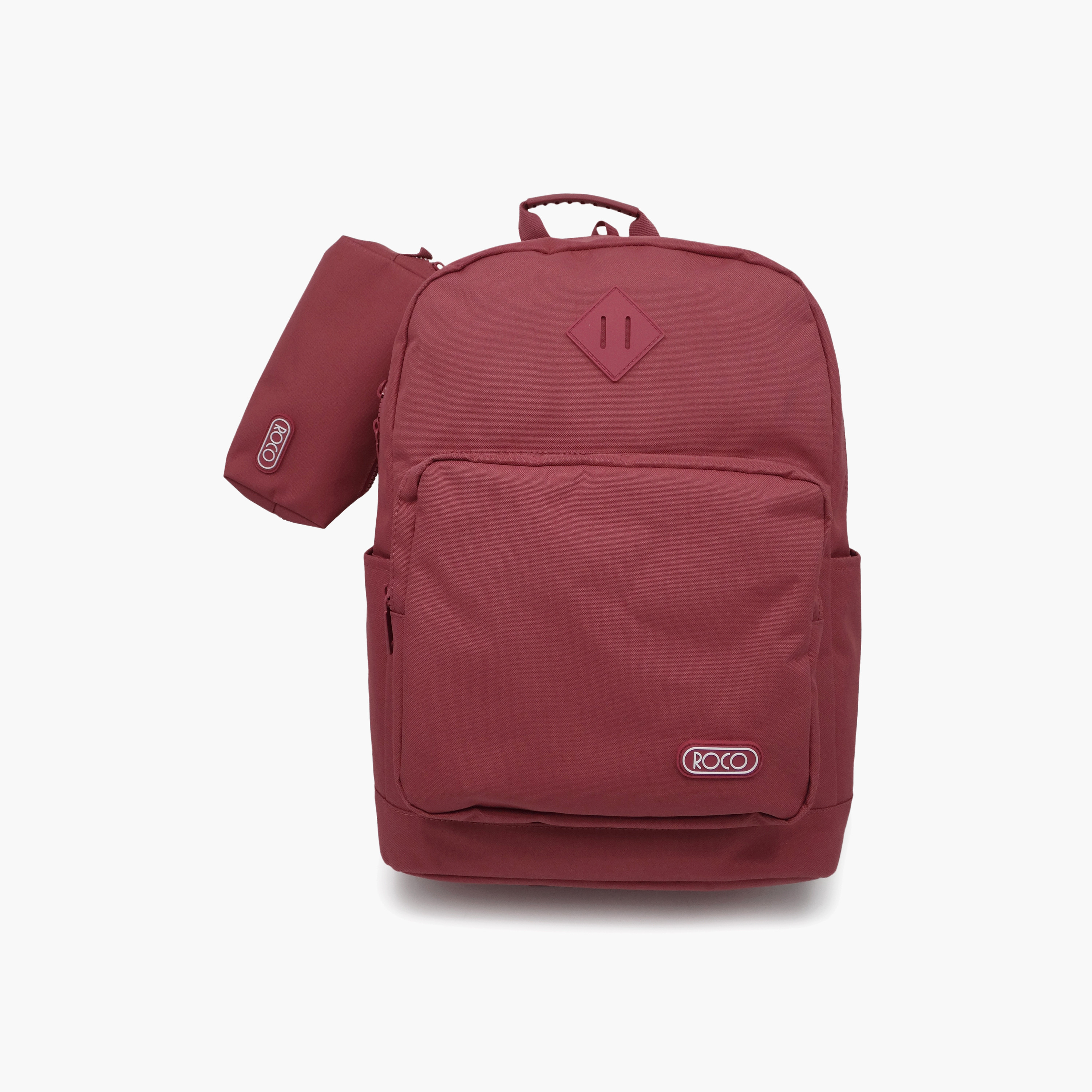 Roco Plain 2-Piece School Backpack Set for 5-8 Yrs with Pencil Case - 17 Inch-school-bagsandbackpacks-backpacks-image-69