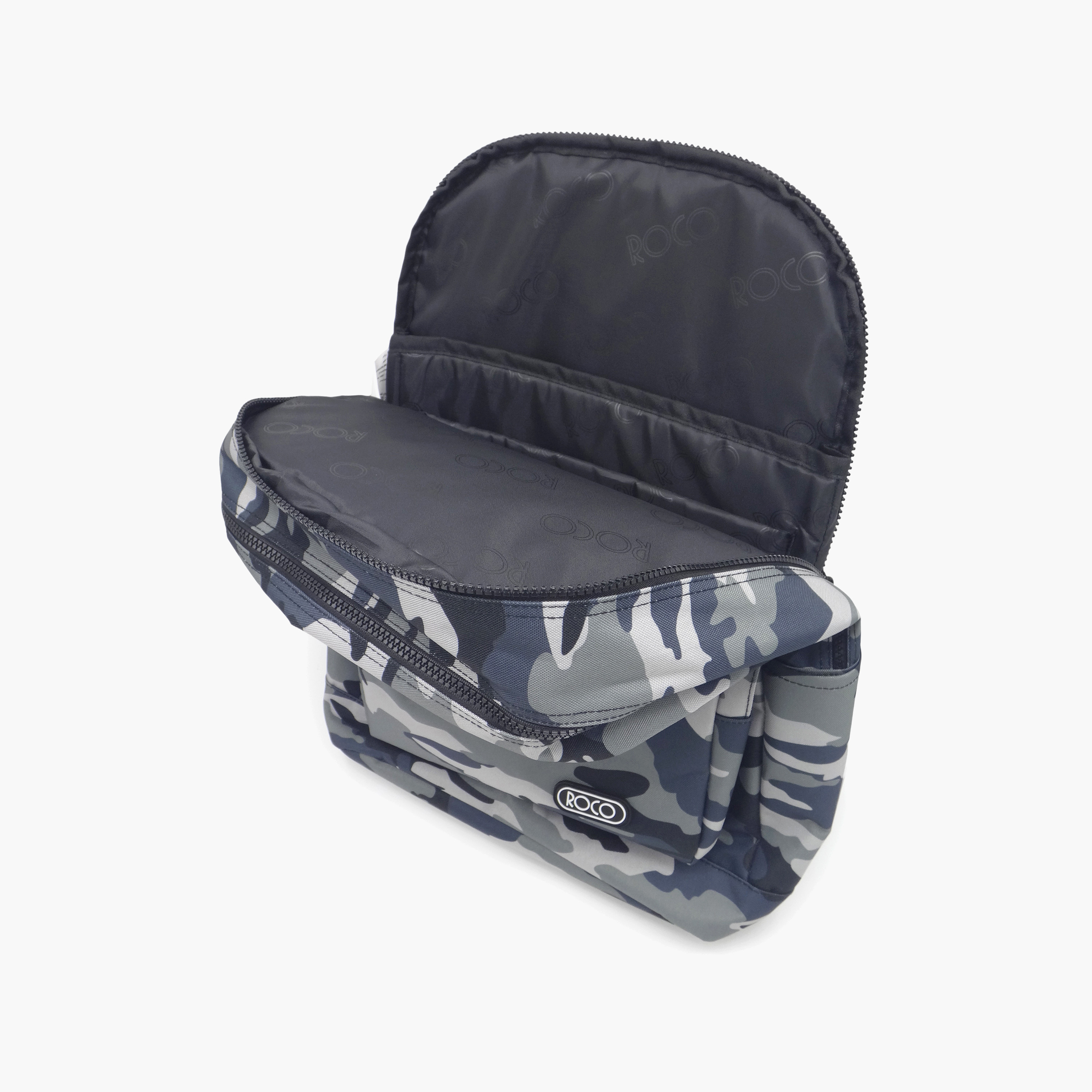 Roco Camouflage 2-Piece School Backpack Set for 5-8 Yrs with Pencil Case - 17 Inch-school-bagsandbackpacks-backpacks-image-2