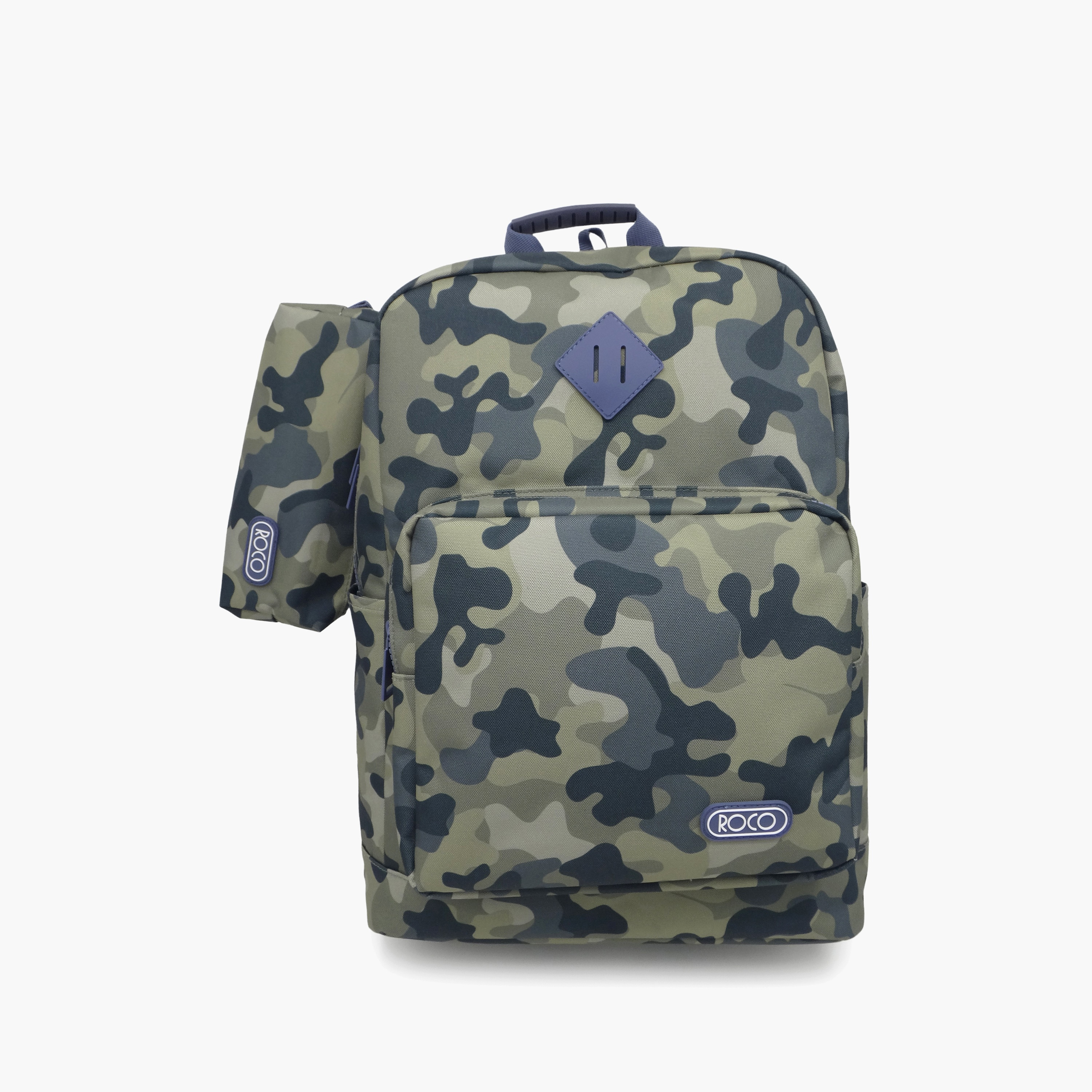 Roco Camouflage 2-Piece School Backpack Set for 5-8 Yrs with Pencil Case - 17 Inch-school-bagsandbackpacks-backpacks-image-1