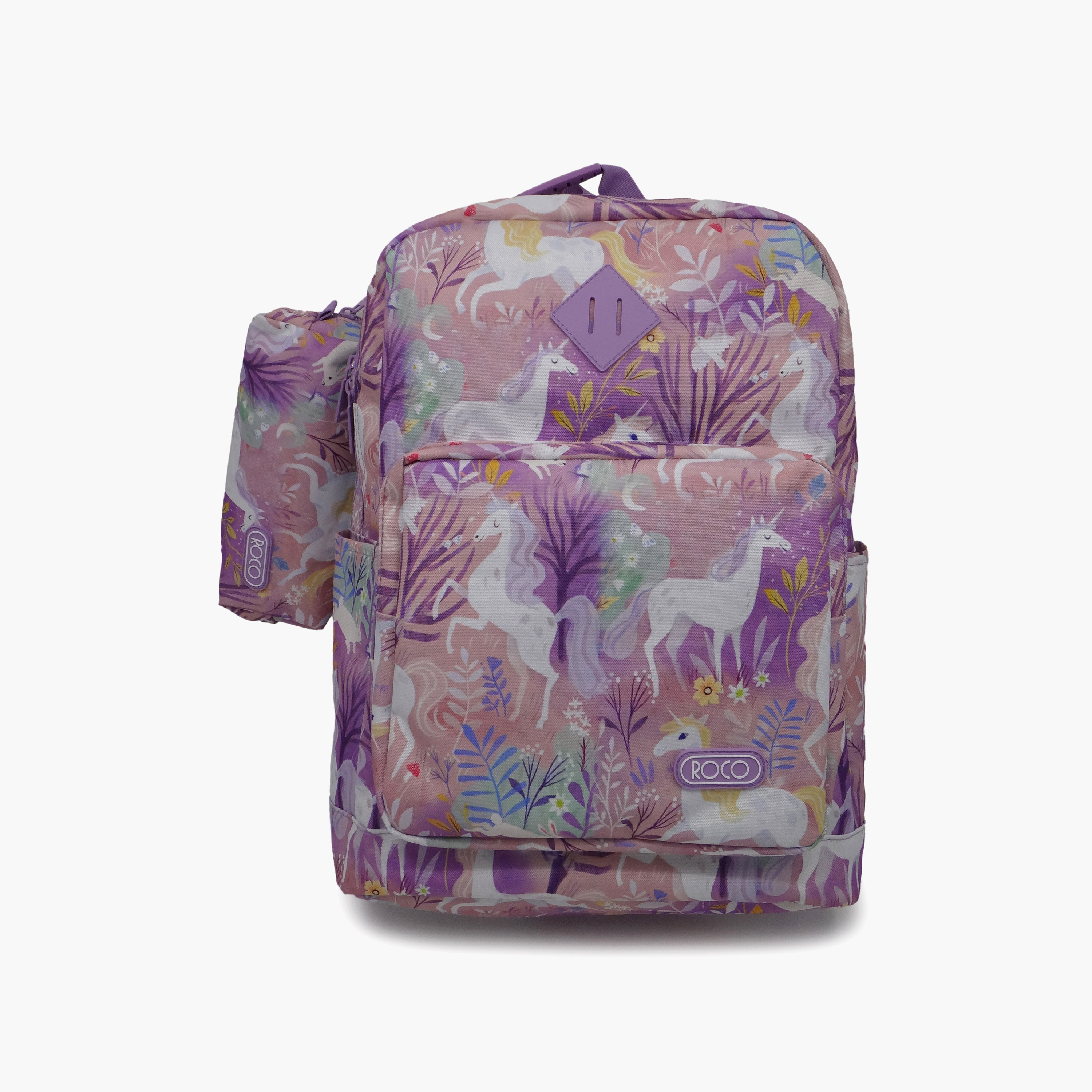 Roco Gradient 2-Piece School Backpack Set for Girls 5-8 Yrs with Pencil Case - 17 Inch-school-bagsandbackpacks-backpacks-image-1