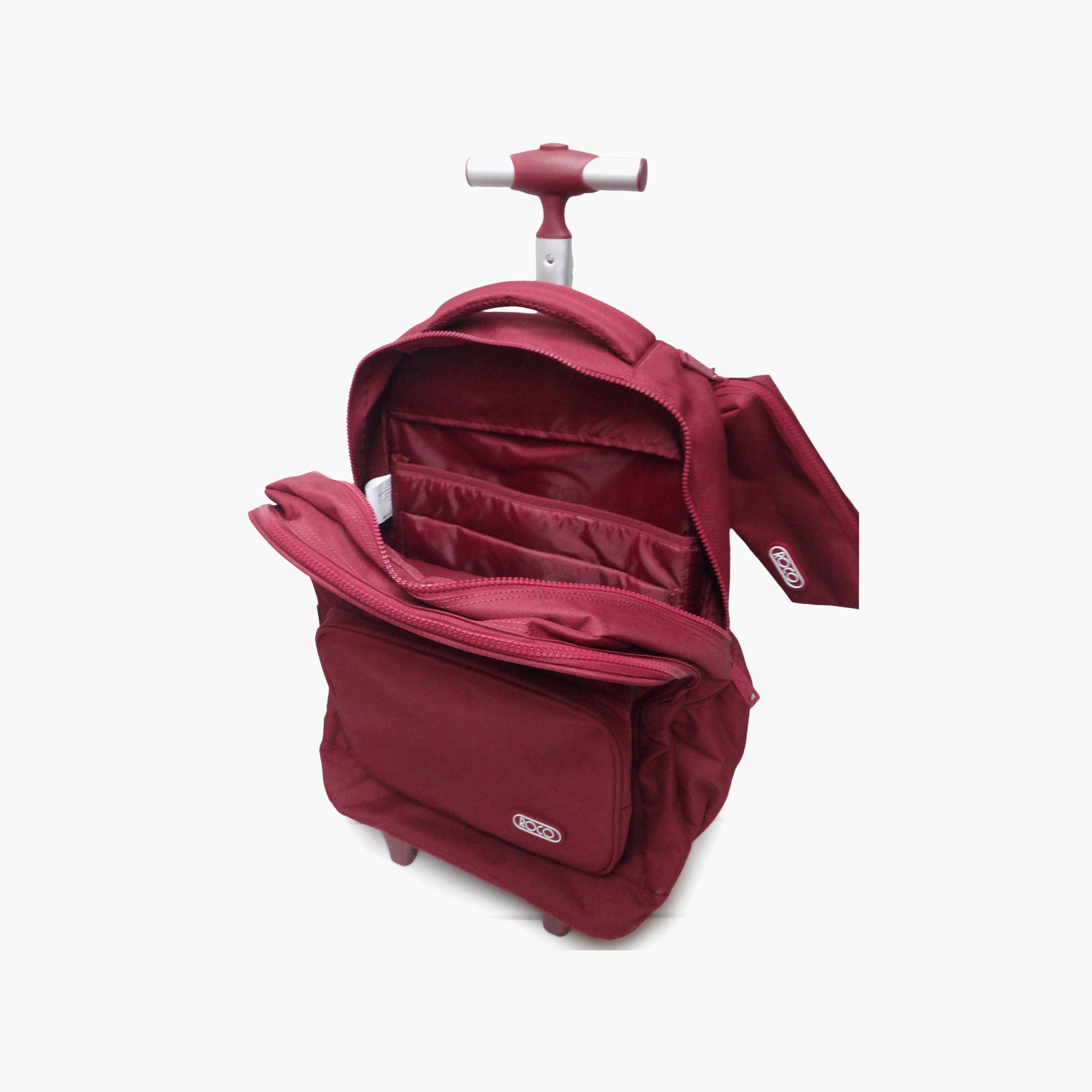 Roco Plain 2-Piece School Trolley Bag Set for 5-8 Yrs with Pencil Case - 17 Inch-school-bagsandbackpacks-trolleybags-image-55