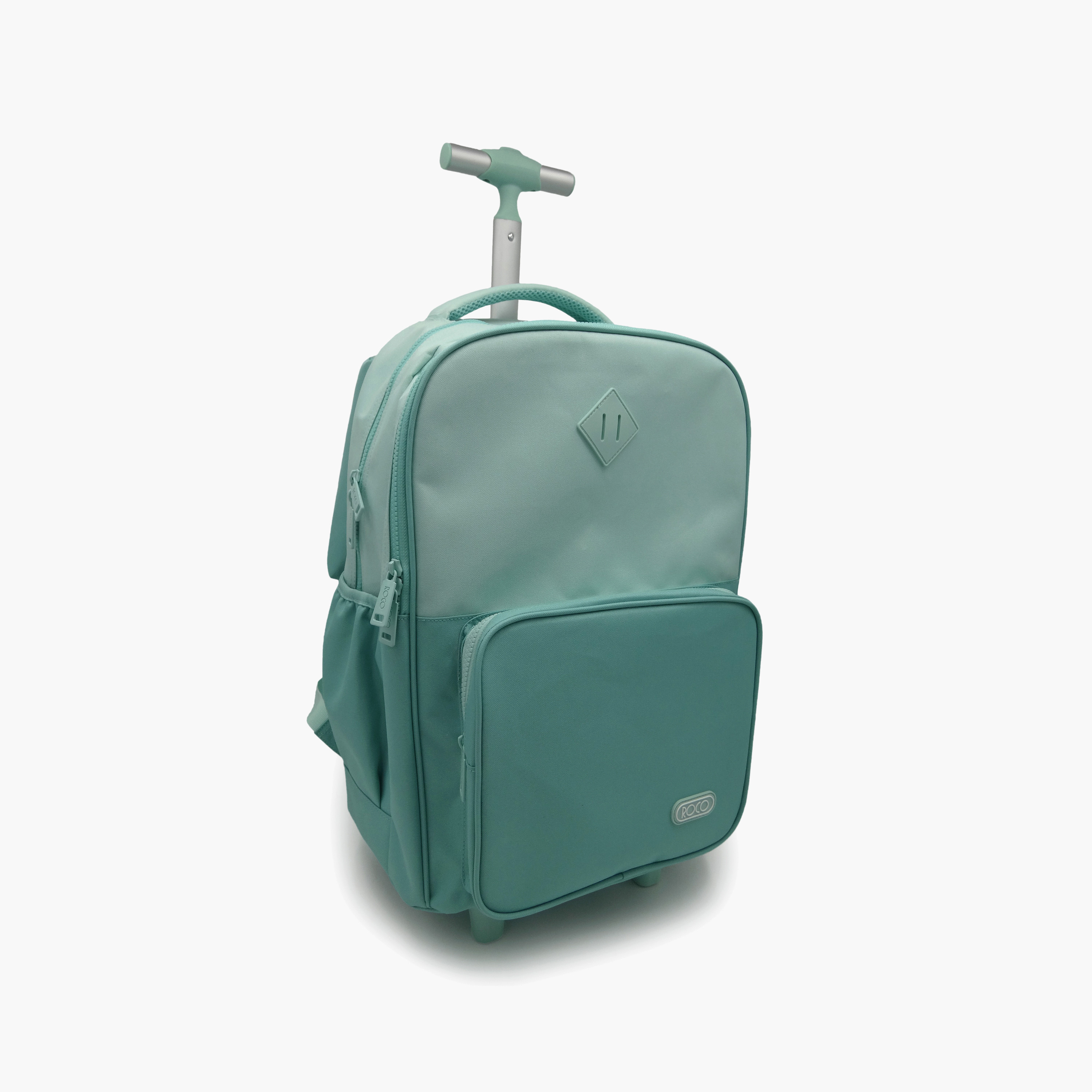 Roco Plain 2-Piece School Trolley Bag Set for 5-8 Yrs with Pencil Case - 17 Inch-school-bagsandbackpacks-trolleybags-image-3