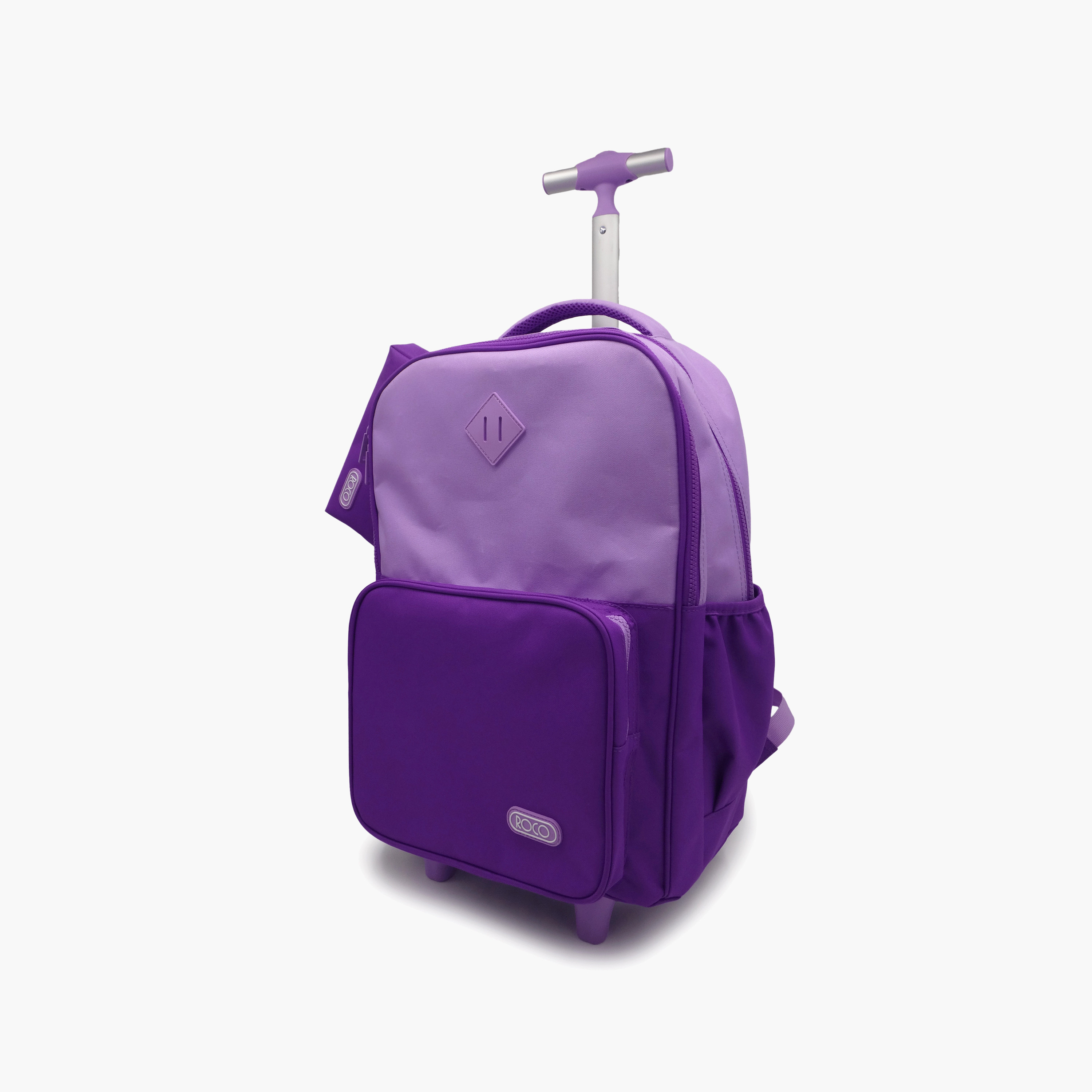 Roco Plain 2-Piece School Trolley Bag Set for 5-8 Yrs with Pencil Case - 17 Inch-school-bagsandbackpacks-trolleybags-image-55
