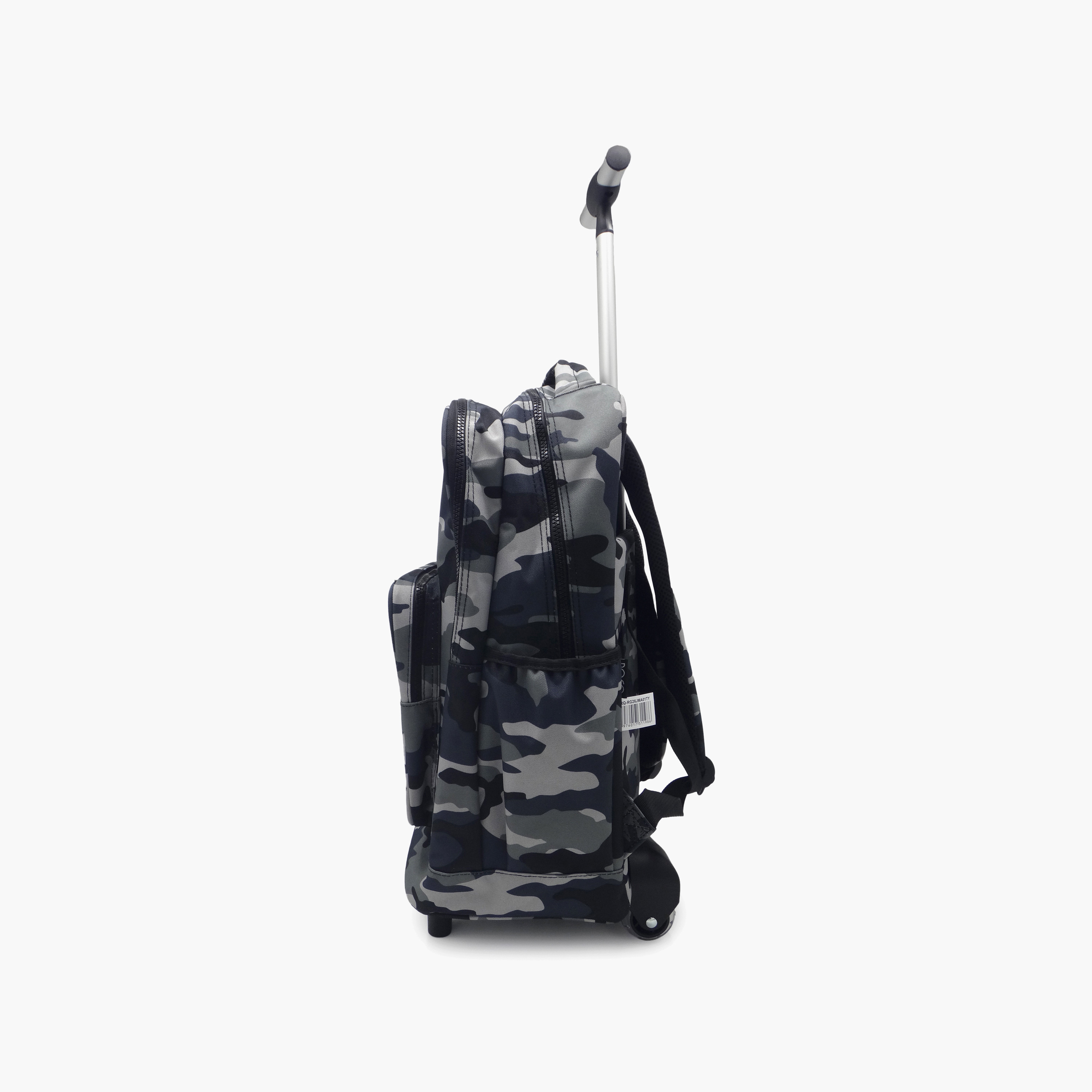 Roco Camouflage 2-Piece School Trolley Bag Set for 5-8 Yrs with Pencil Case - 17 Inch-school-bagsandbackpacks-trolleybags-image-4