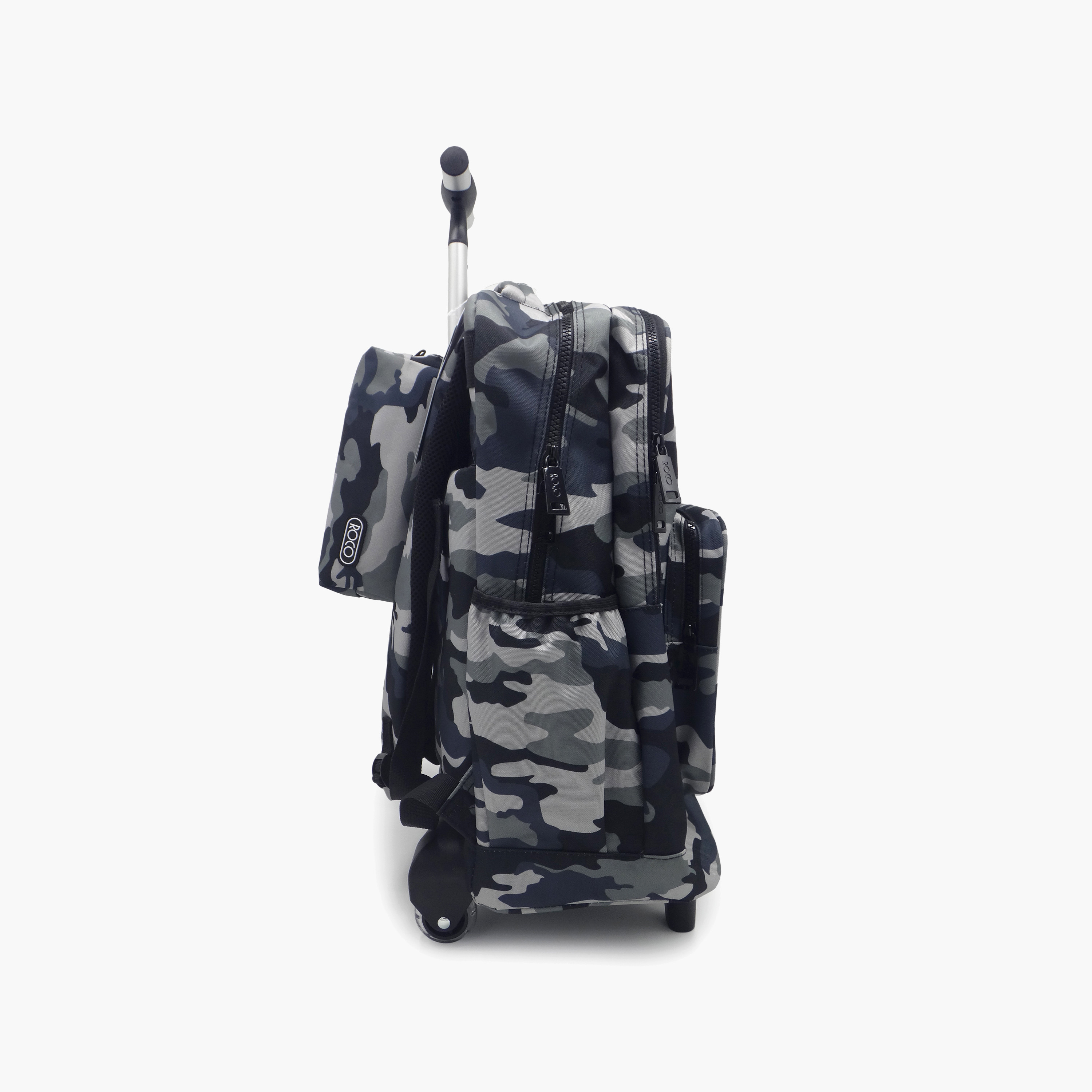 Roco Camouflage 2-Piece School Trolley Bag Set for 5-8 Yrs with Pencil Case - 17 Inch-school-bagsandbackpacks-trolleybags-image-5