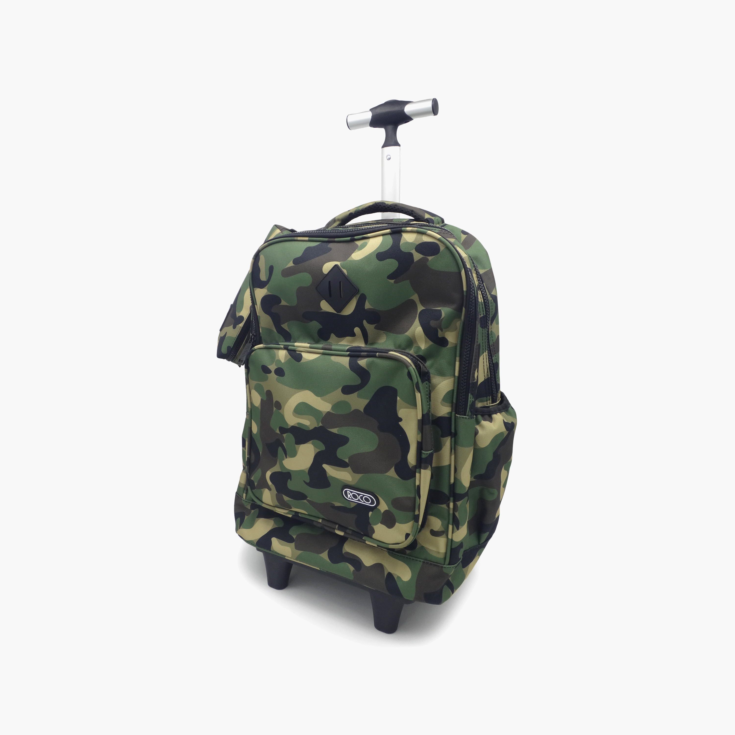 Roco Camouflage 2-Piece School Trolley Bag Set for 5-8 Yrs with Pencil Case - 17 Inch-school-bagsandbackpacks-trolleybags-image-2