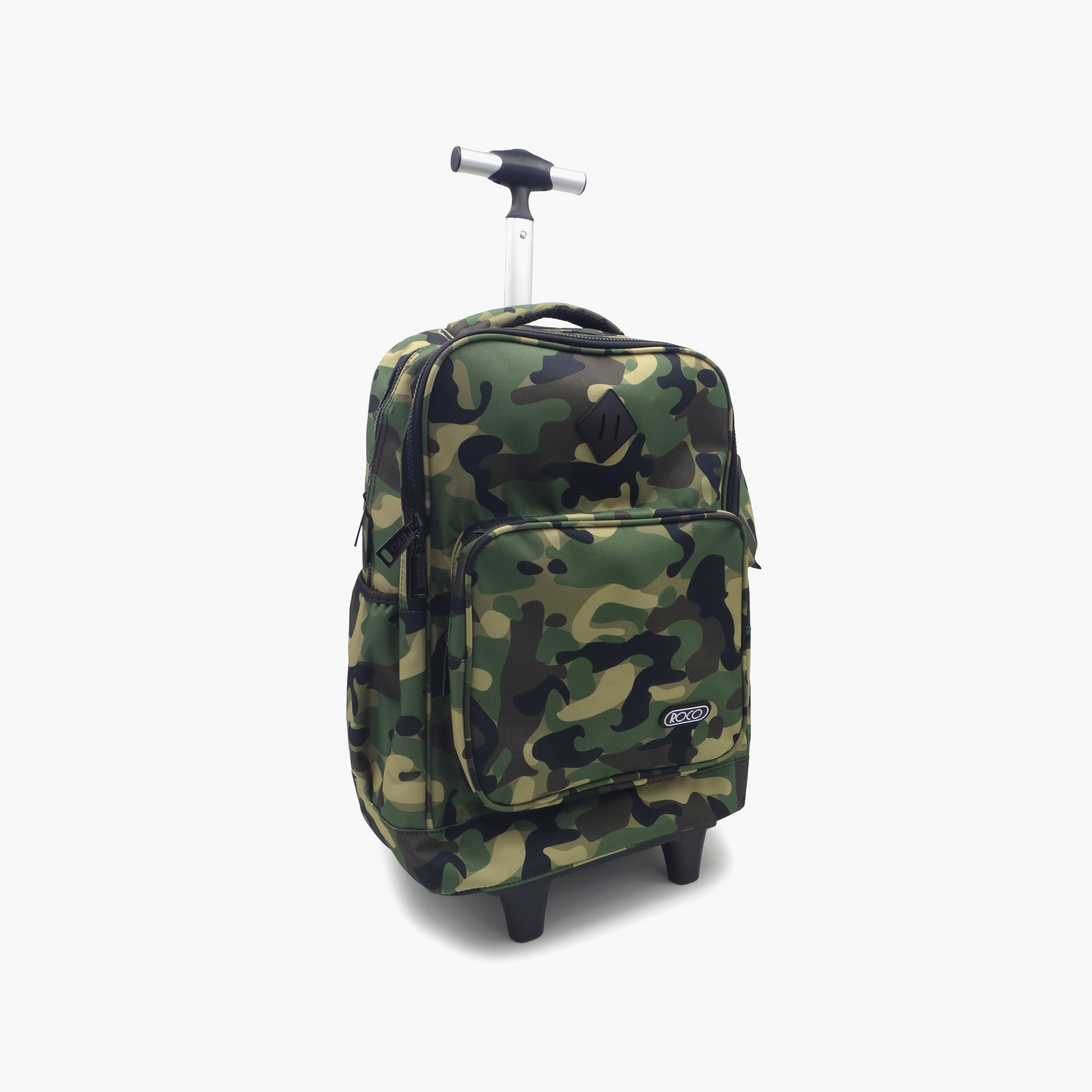 Roco Camouflage 2-Piece School Trolley Bag Set for 5-8 Yrs with Pencil Case - 17 Inch-school-bagsandbackpacks-trolleybags-image-3