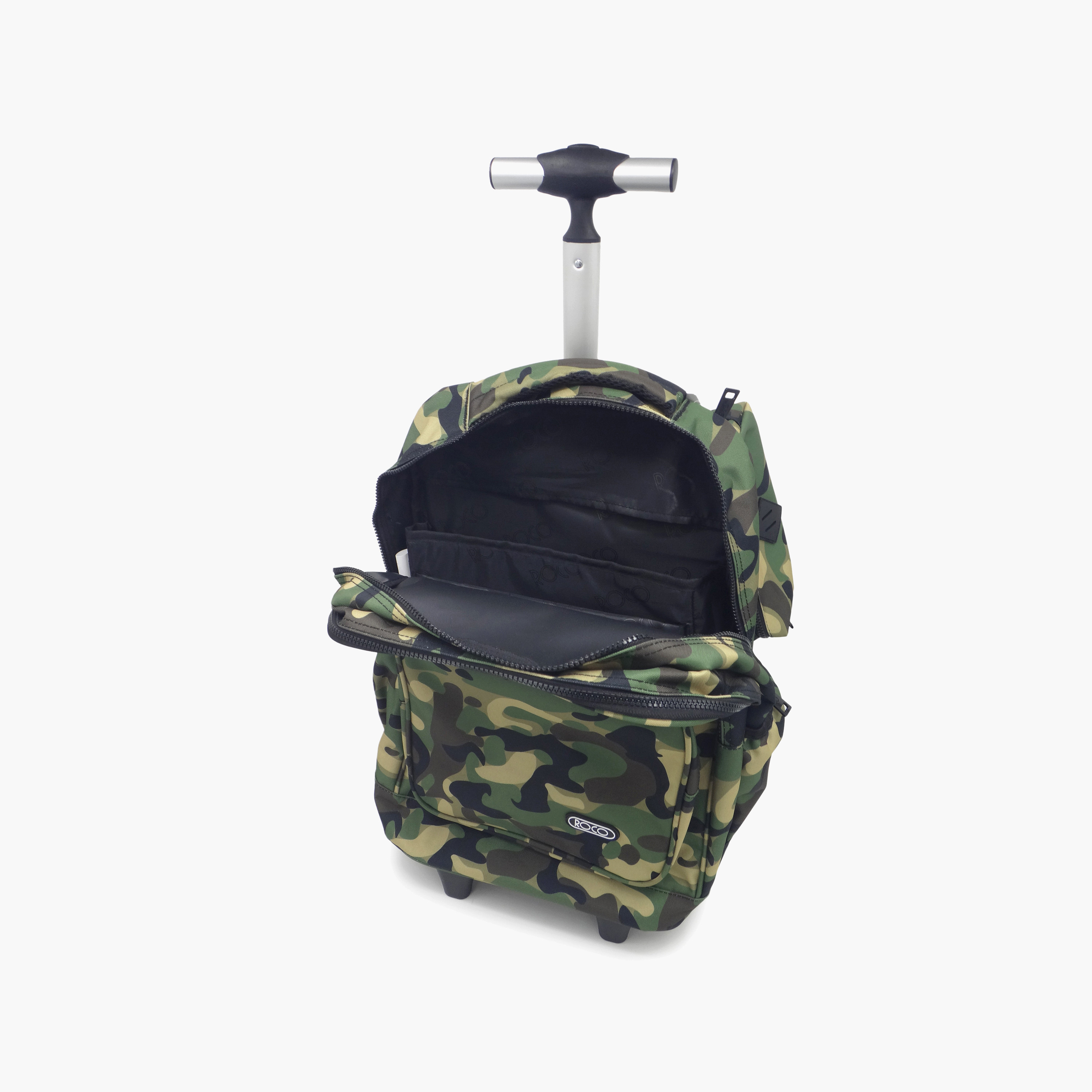 Roco Camouflage 2-Piece School Trolley Bag Set for 5-8 Yrs with Pencil Case - 17 Inch-school-bagsandbackpacks-trolleybags-image-7