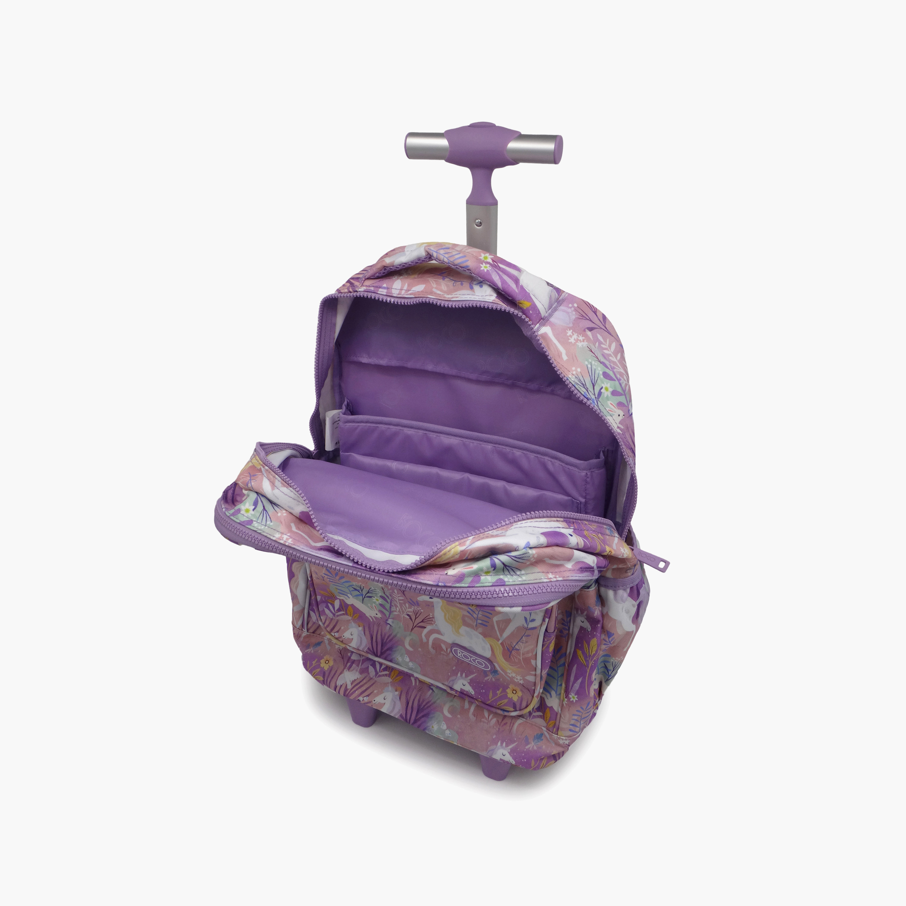 Roco Gradient 2-Piece School Trolley Bag Set for Girls 5-8 Yrs with Pencil Case - 17 Inch-school-bagsandbackpacks-trolleybags-image-35