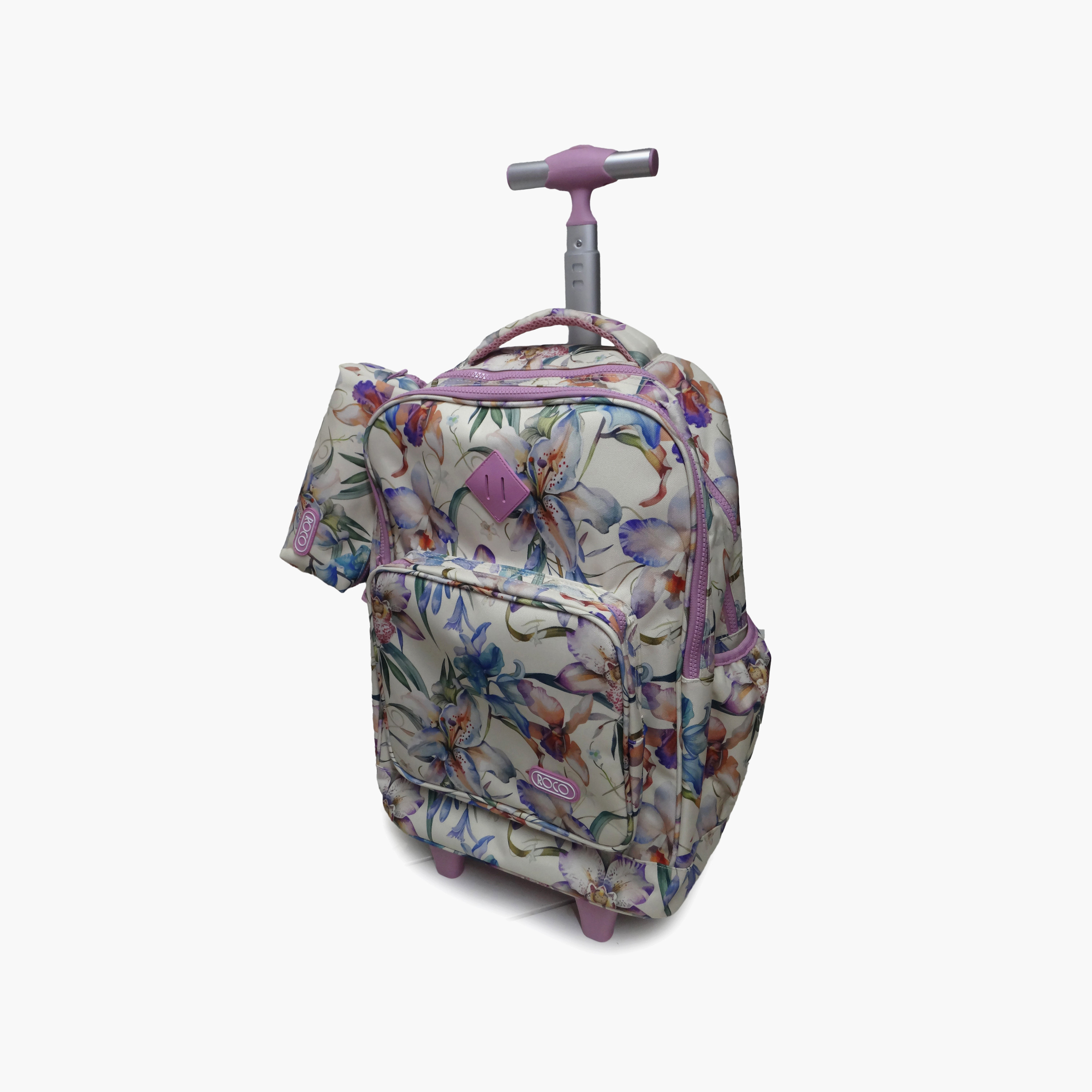 Roco Gradient 2-Piece School Trolley Bag Set for Girls 5-8 Yrs with Pencil Case - 17 Inch-school-bagsandbackpacks-trolleybags-image-58