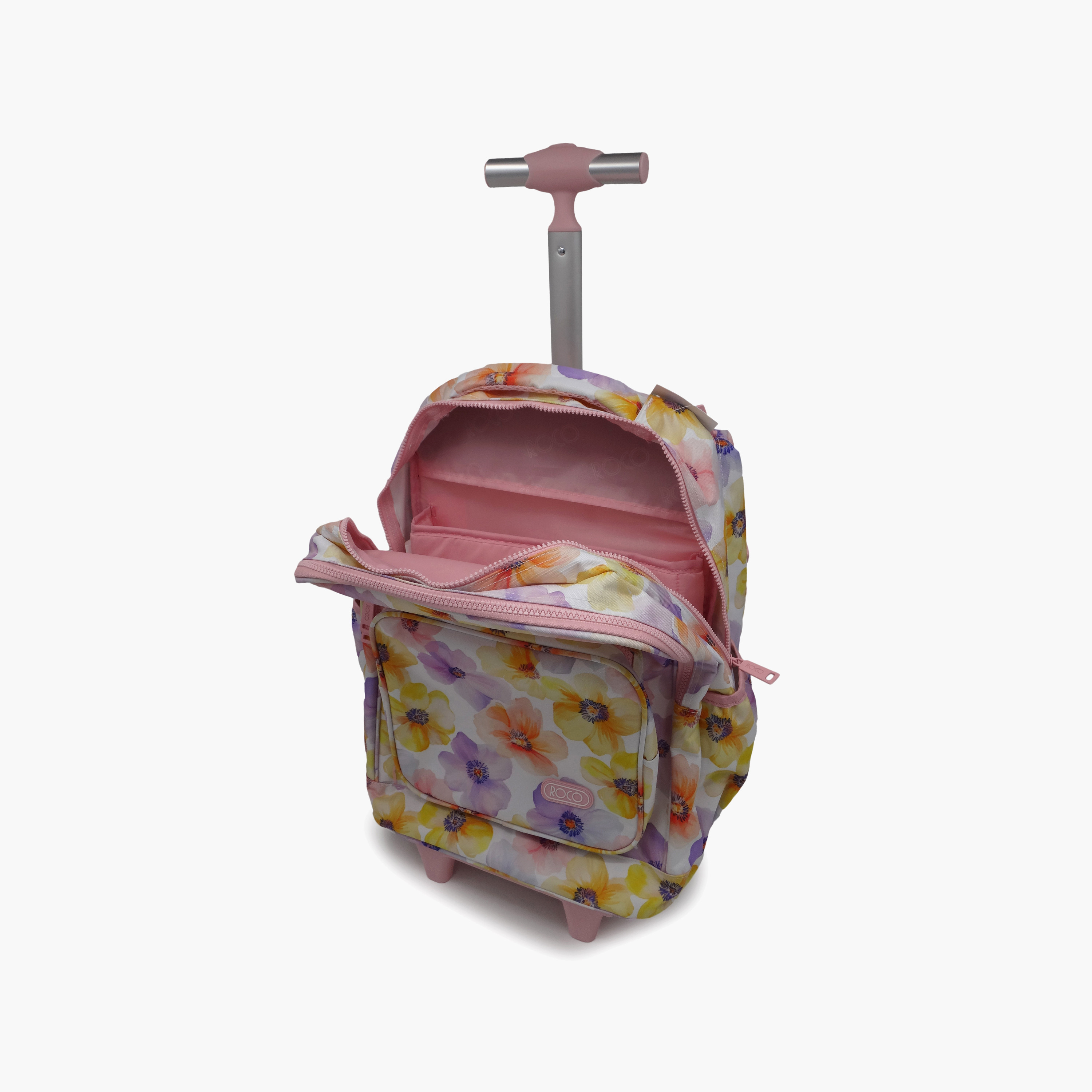 Roco Gradient 2-Piece School Trolley Bag Set for Girls 5-8 Yrs with Pencil Case - 17 Inch-school-bagsandbackpacks-trolleybags-image-70