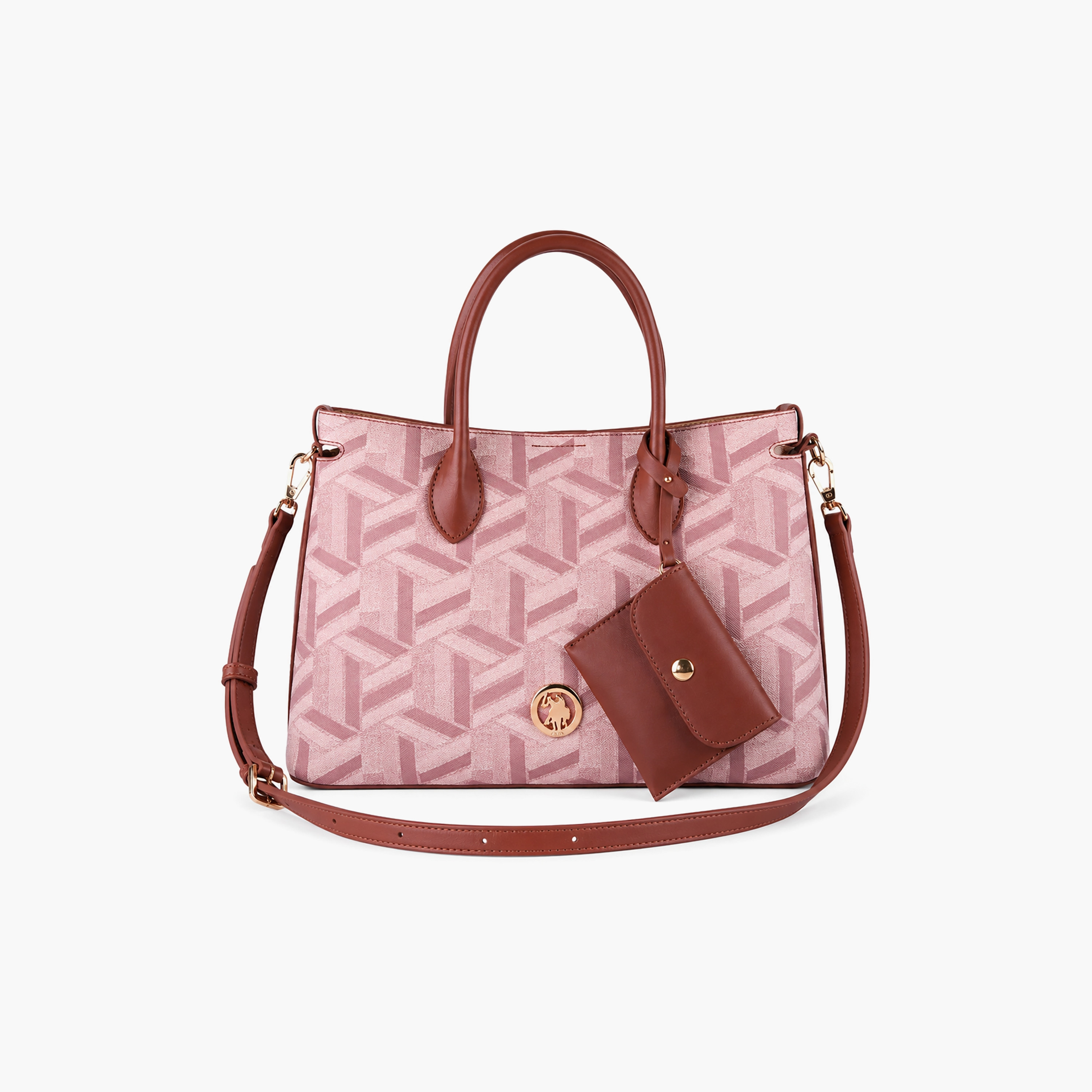 U.S. Polo Assn. Kensington Club Light Brown Tote Bag | US6566-women-bagsandwallets-handbags-image-1