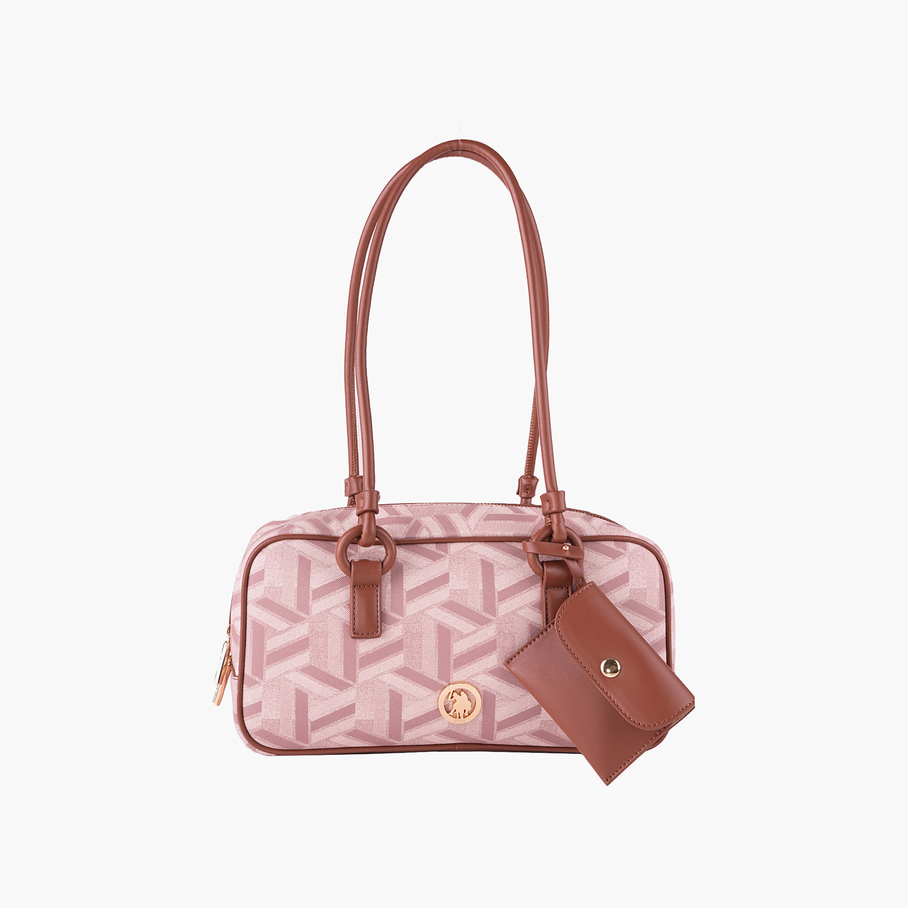 U.S. Polo Assn. Night Light Brown Duffle Bag | US6572-women-bagsandwallets-handbags-image-1