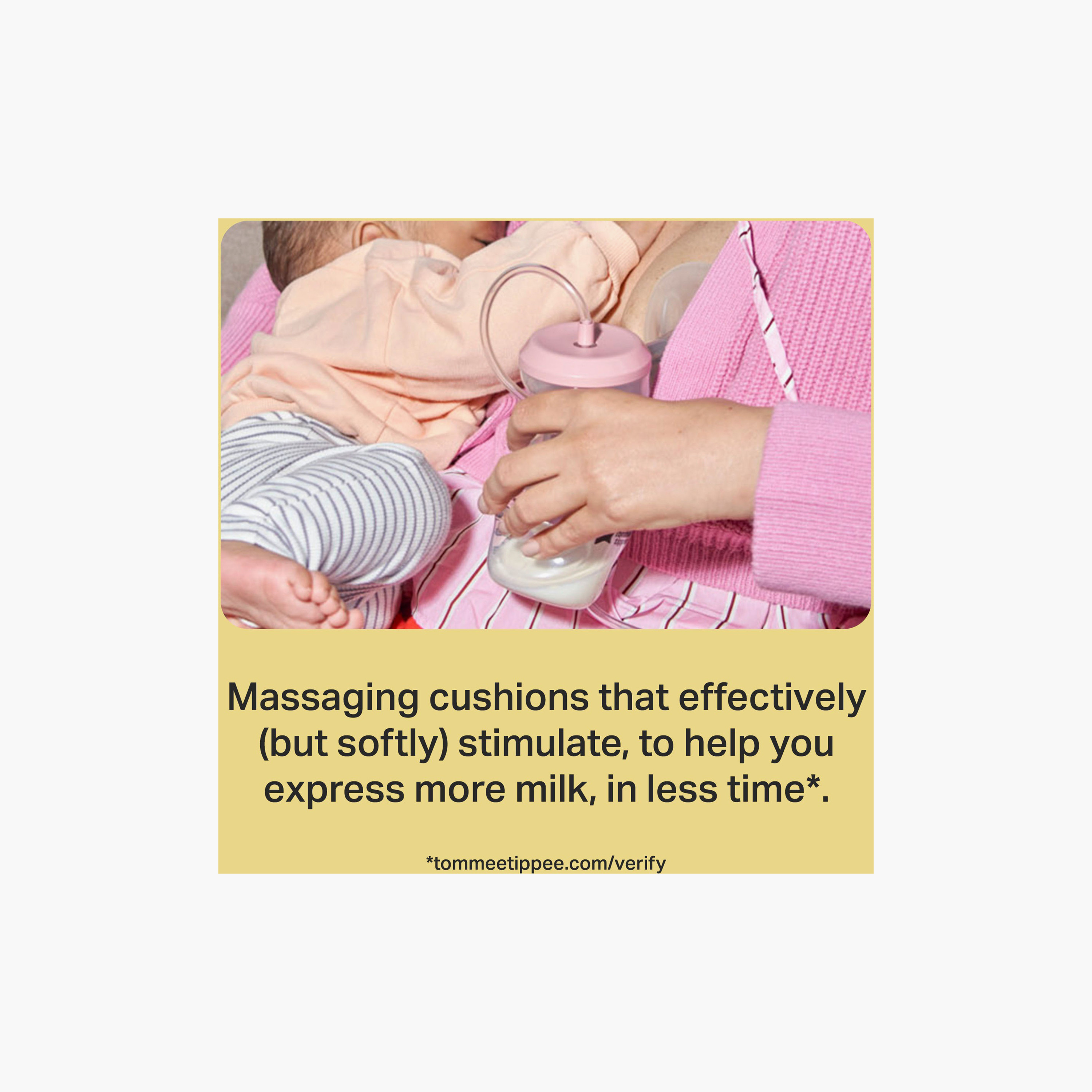مضخة حليب الأم الكهربائية الفردية "ميد فور مي" من تومي تيبي-baby-feeding-breastfeedingandcare-image-2