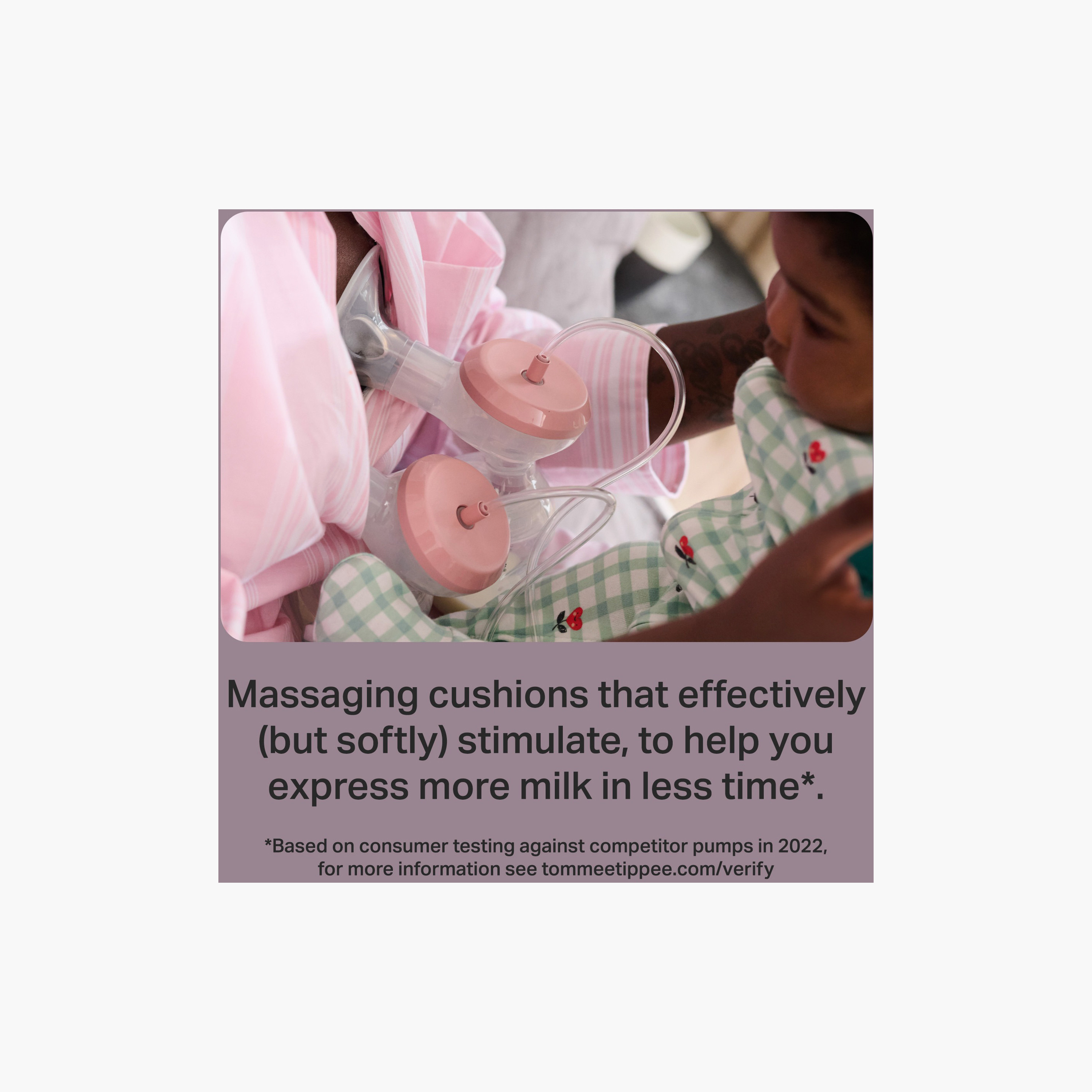 مضخة حليب الأم الكهربائية المزدوجة "ميد فور مي" من تومي تيبي-baby-feeding-breastfeedingandcare-image-5