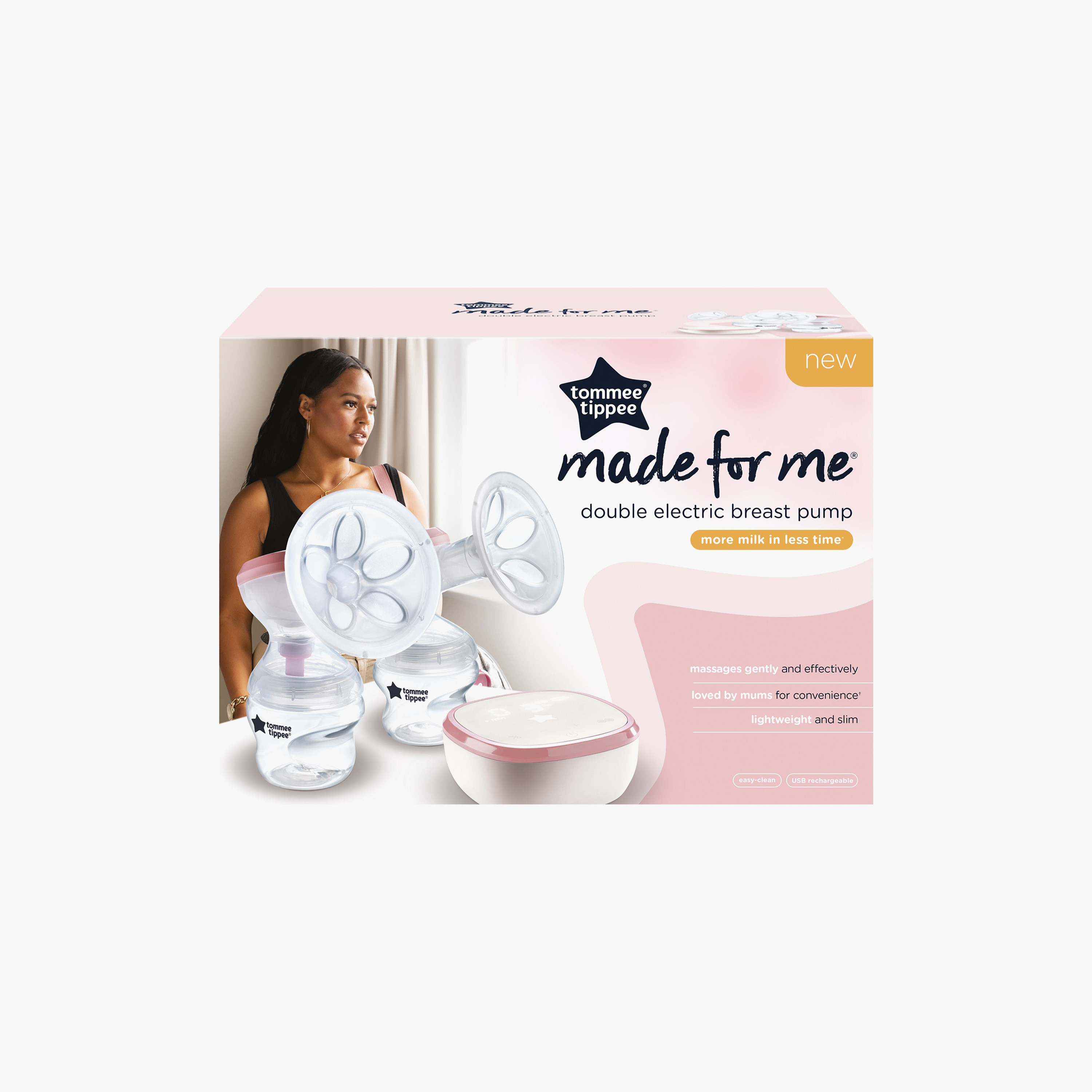 مضخة حليب الأم الكهربائية المزدوجة "ميد فور مي" من تومي تيبي-baby-feeding-breastfeedingandcare-image-6