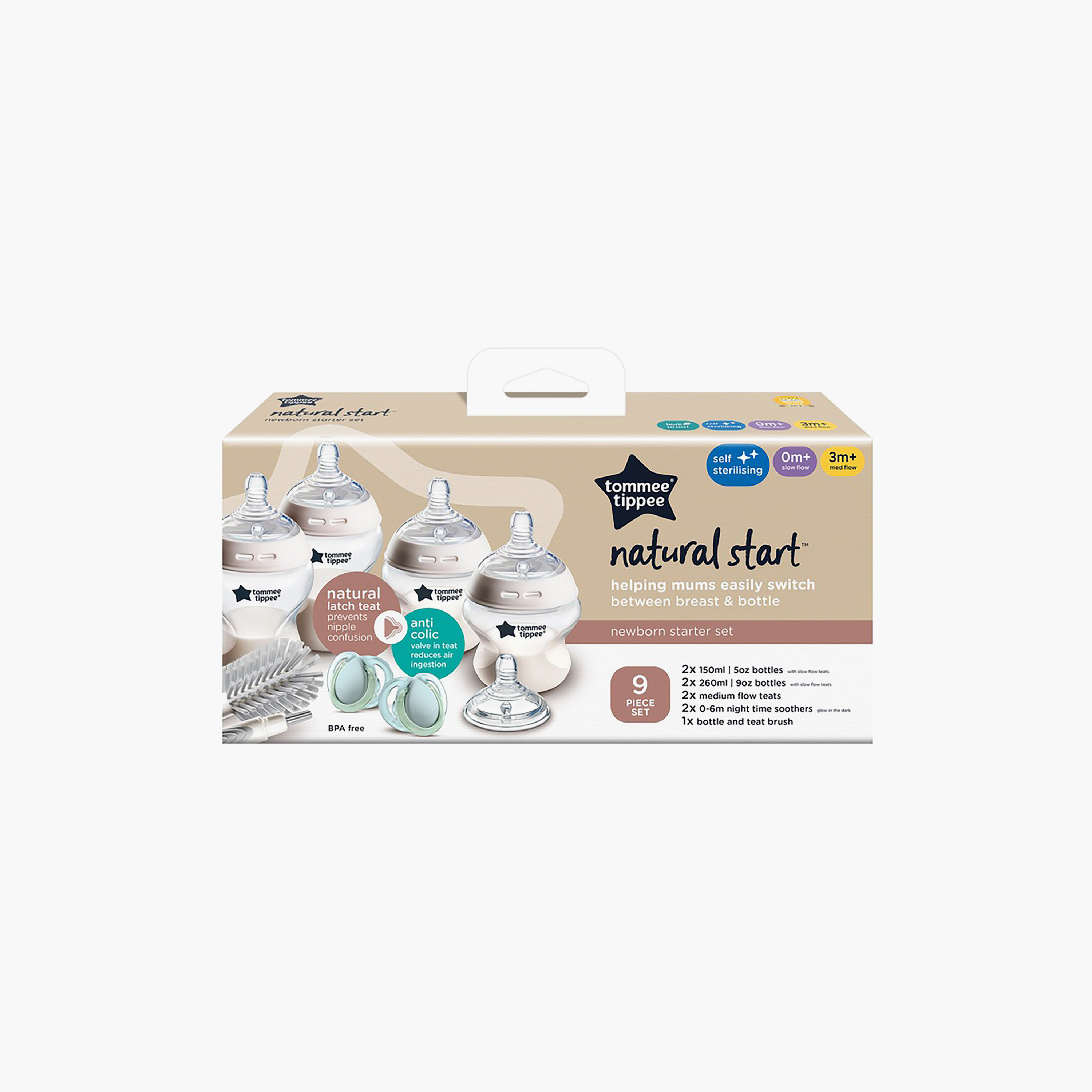 Tommee Tippee 9-Piece Natural Start Newborn Starter Set-baby-feeding-accessories-image-8
