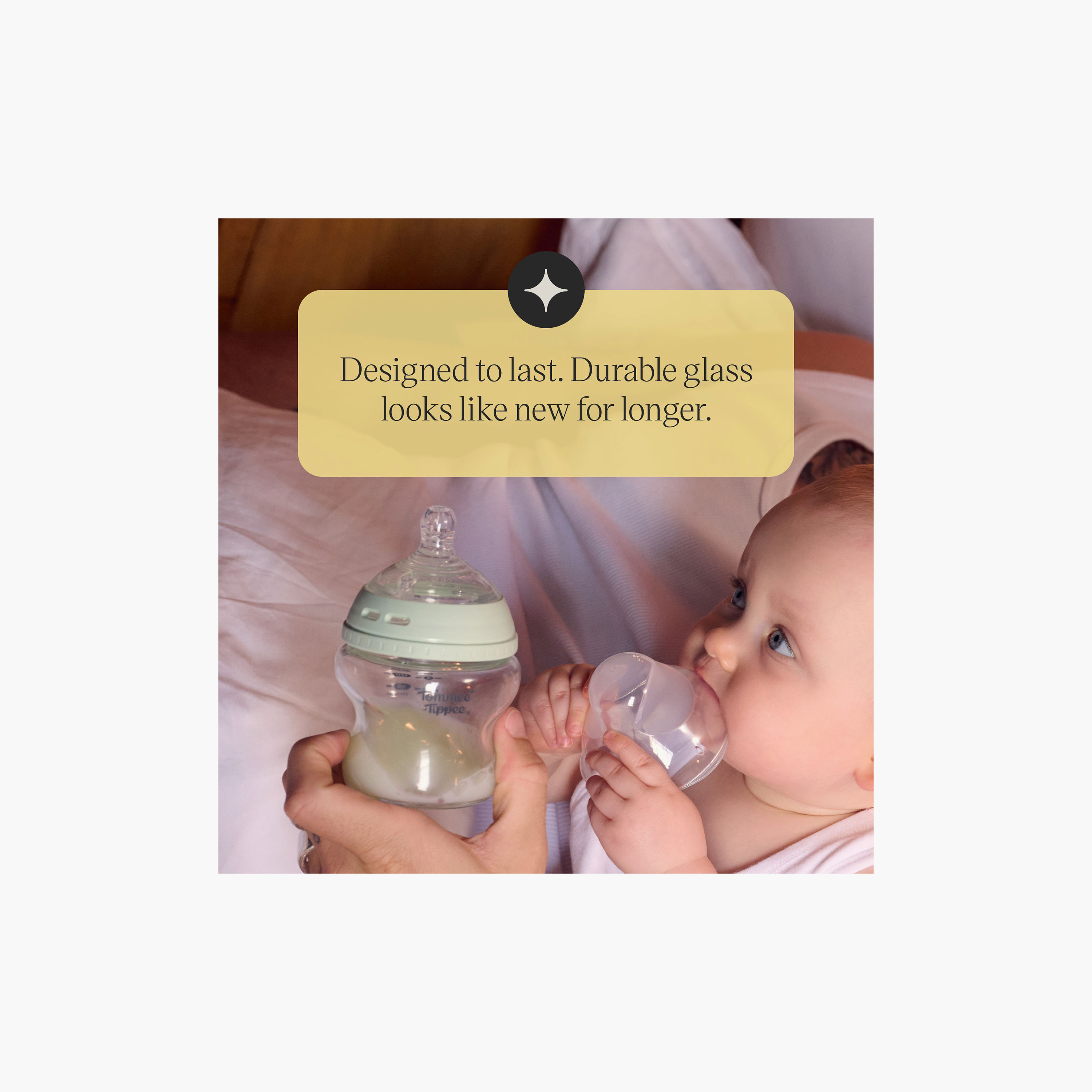 Tommee Tippee Natural Start Glass Feeding Bottle - 250 ml-baby-feeding-feedingbottles-bottlesandteats-image-2