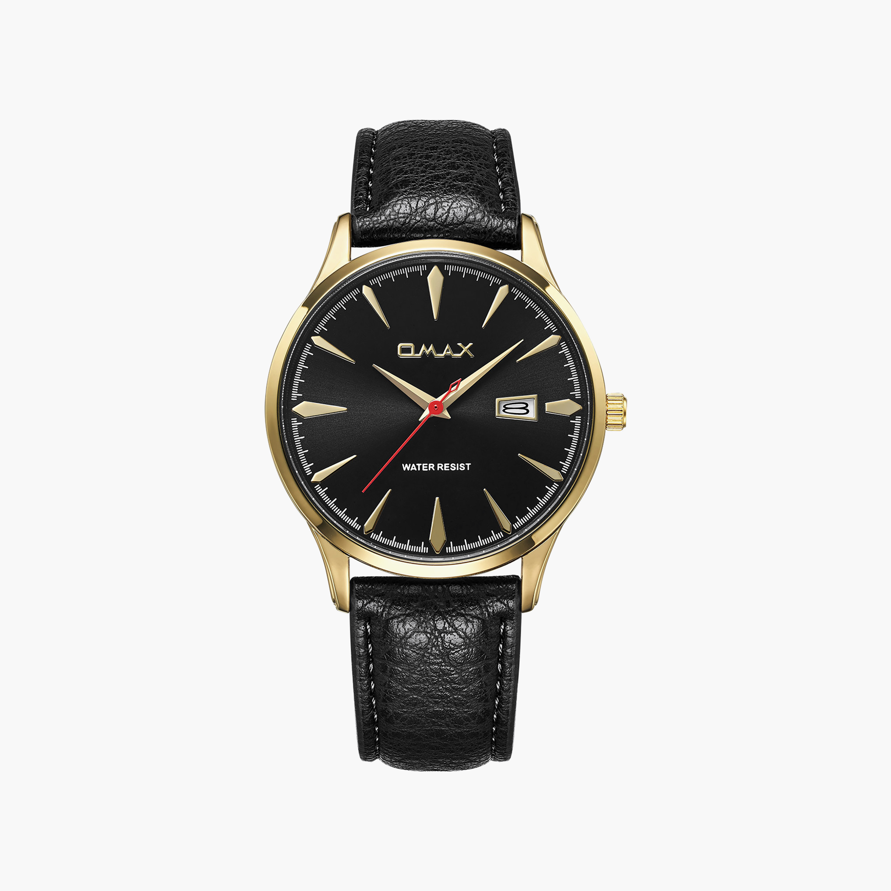 OMAX Men's Black Round 41 MM Analog Watch | 00SSD009G009-men-watchesandjewellery-watches-image-1