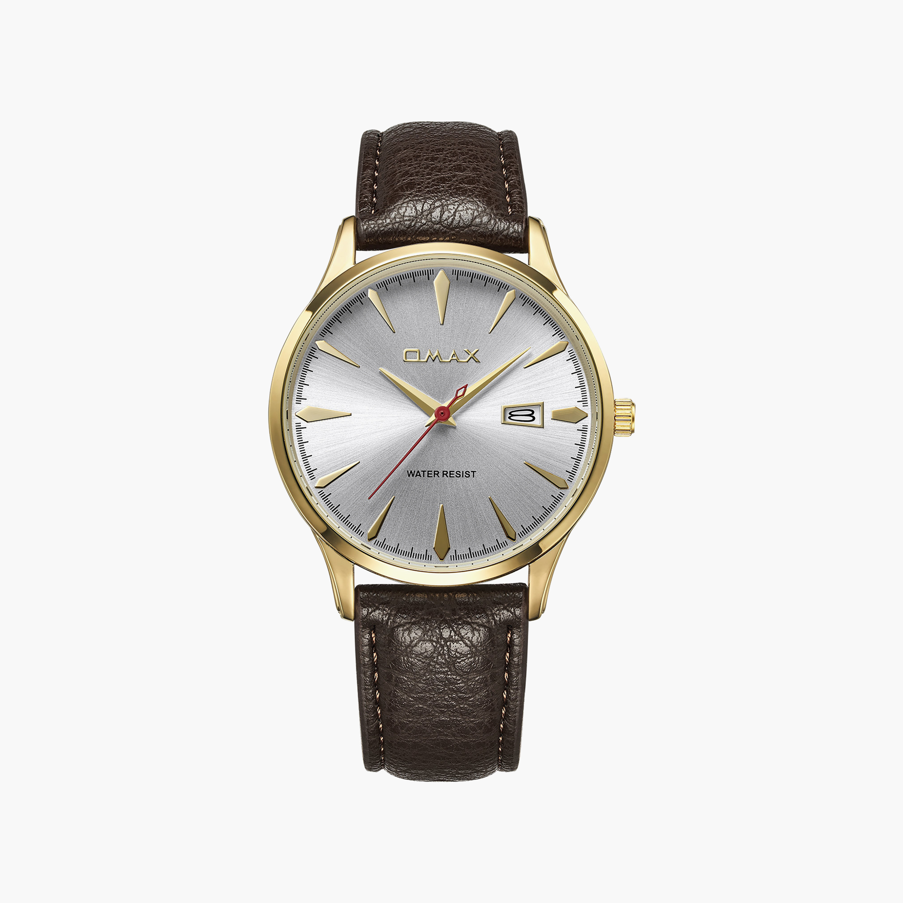 OMAX Men's Silver Round 41 MM Analog Watch | 00SSD009G014-men-watchesandjewellery-watches-image-1