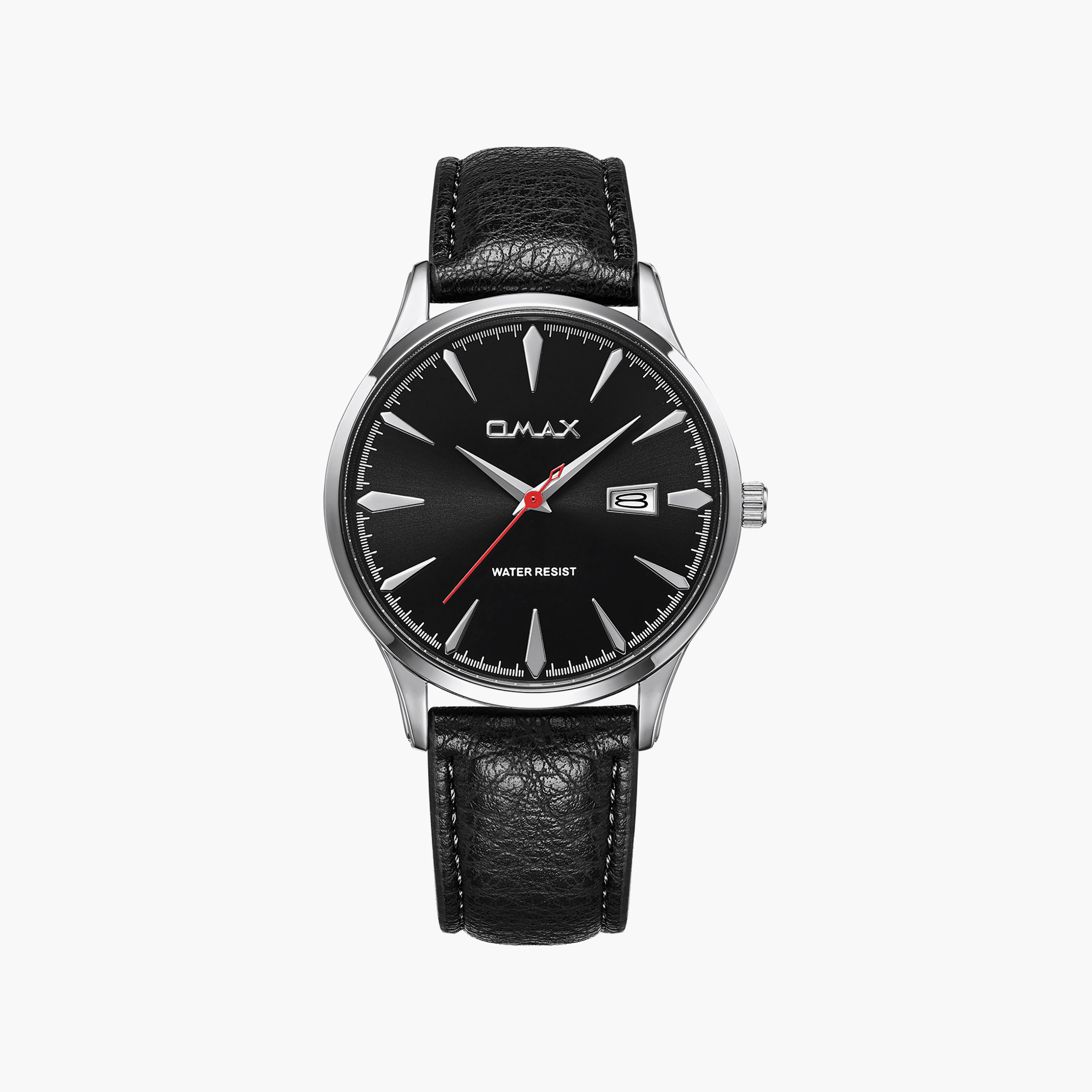 ساعة أوماكس رجالية سوداء دائرية 41 مم تناظرية | 00SSD009S001-men-watchesandjewellery-watches-image-1