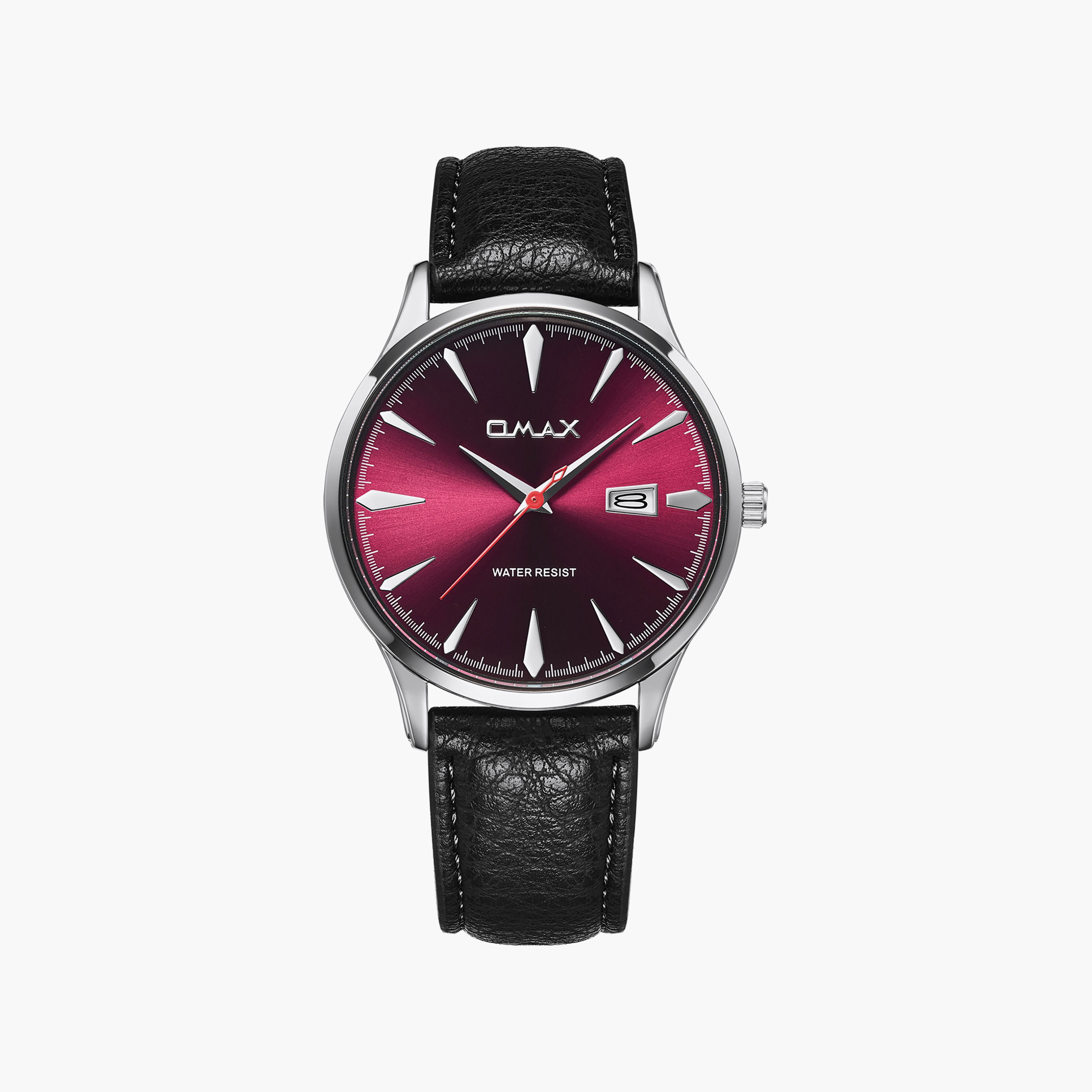OMAX Men's Red Round 41 MM Analog Watch | 00SSD009S004-men-watchesandjewellery-watches-image-1