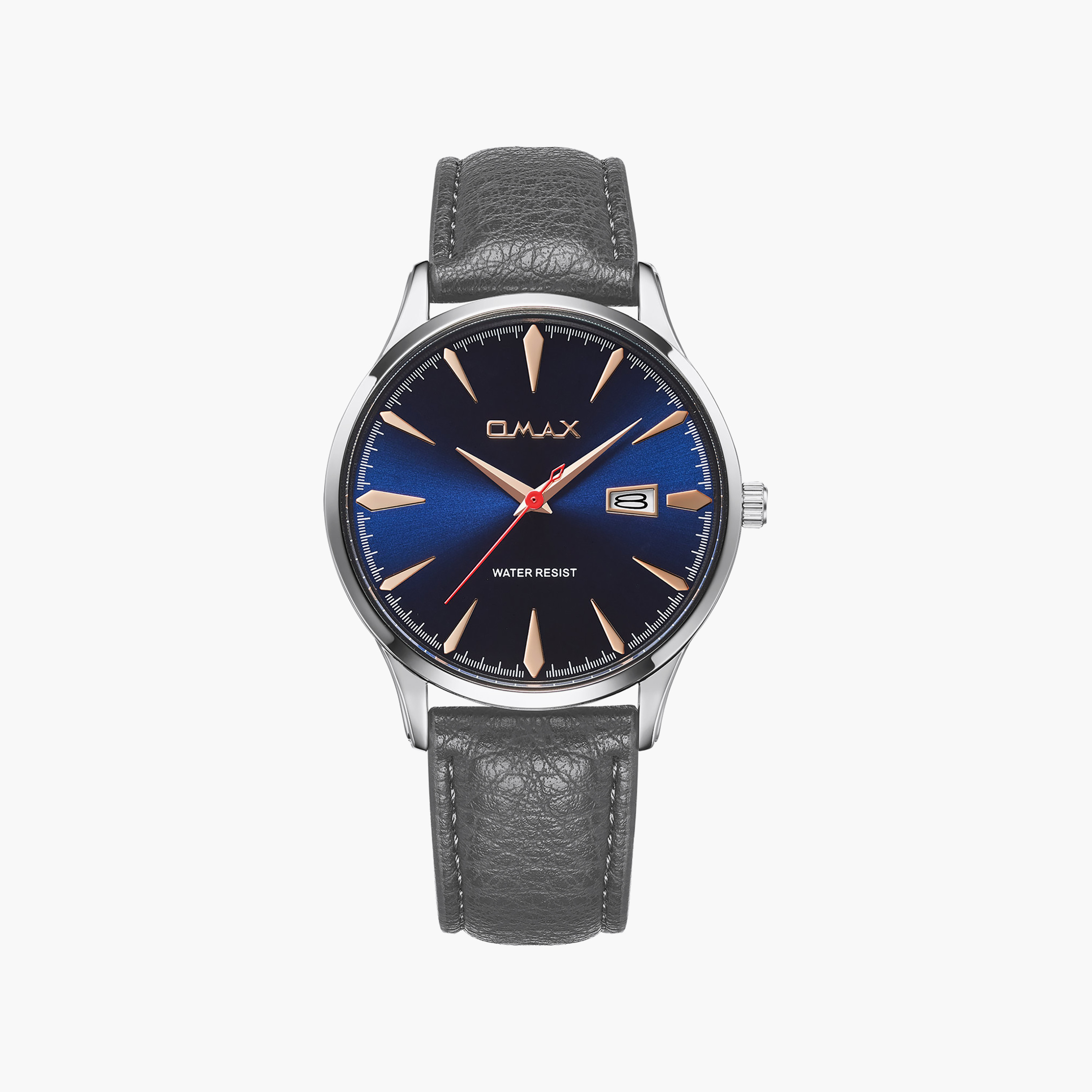 OMAX Men's Blue Round 41 MM Analog Watch | 00SSD009S006-men-watchesandjewellery-watches-image-1