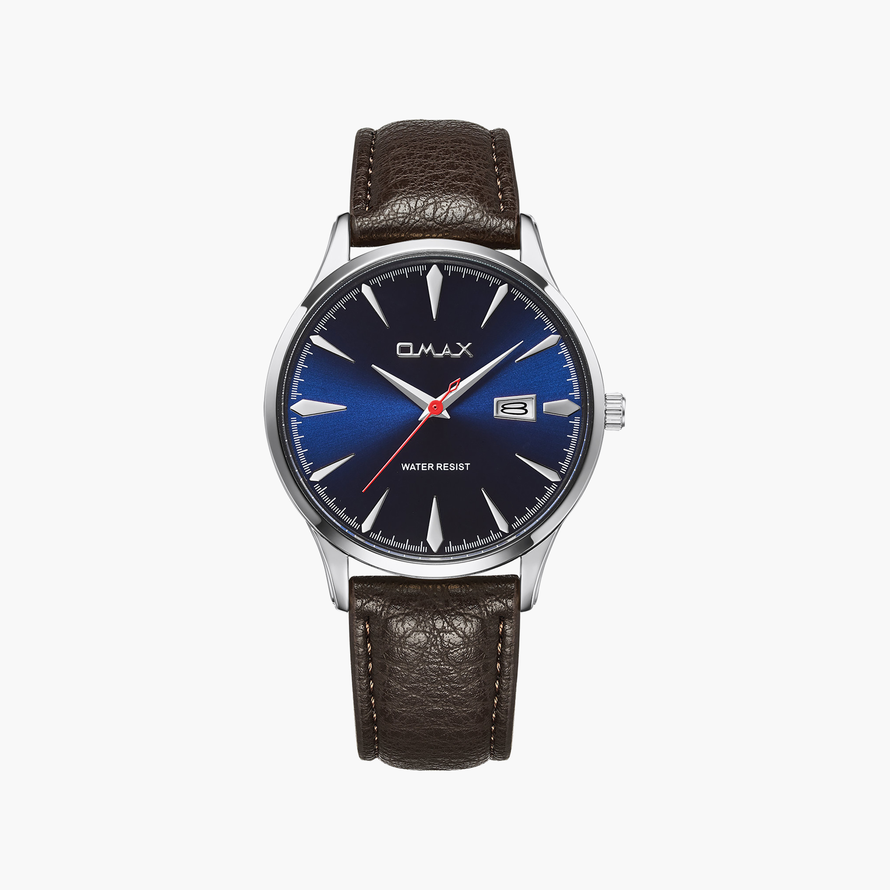 OMAX Men's Blue Round 41 MM Analog Watch | 00SSD009S007-men-watchesandjewellery-watches-image-1