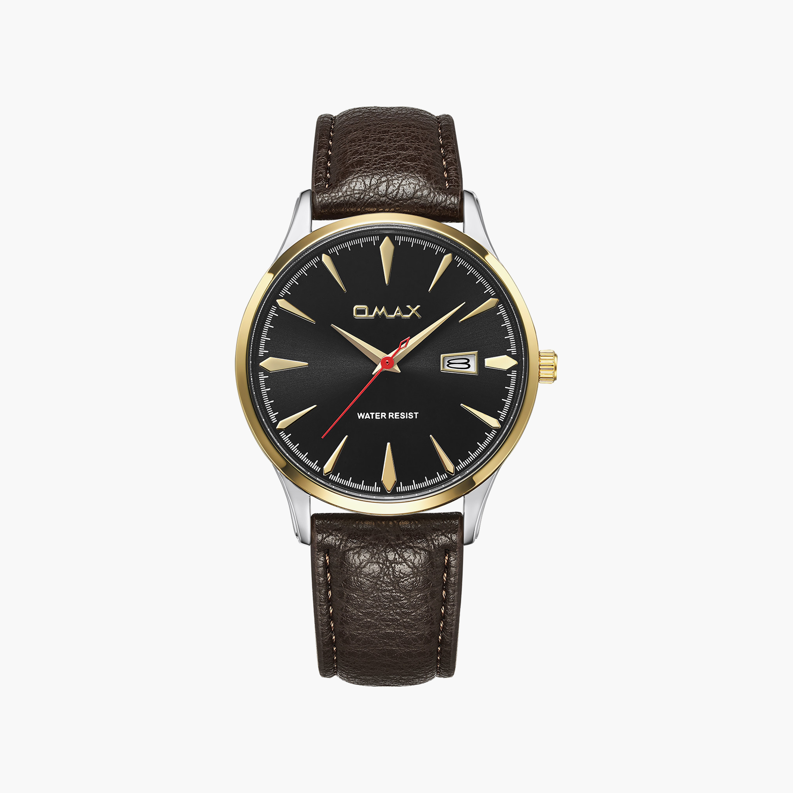 OMAX Men's Black Round 41 MM Analog Watch | 00SSD009T015-men-watchesandjewellery-watches-image-1