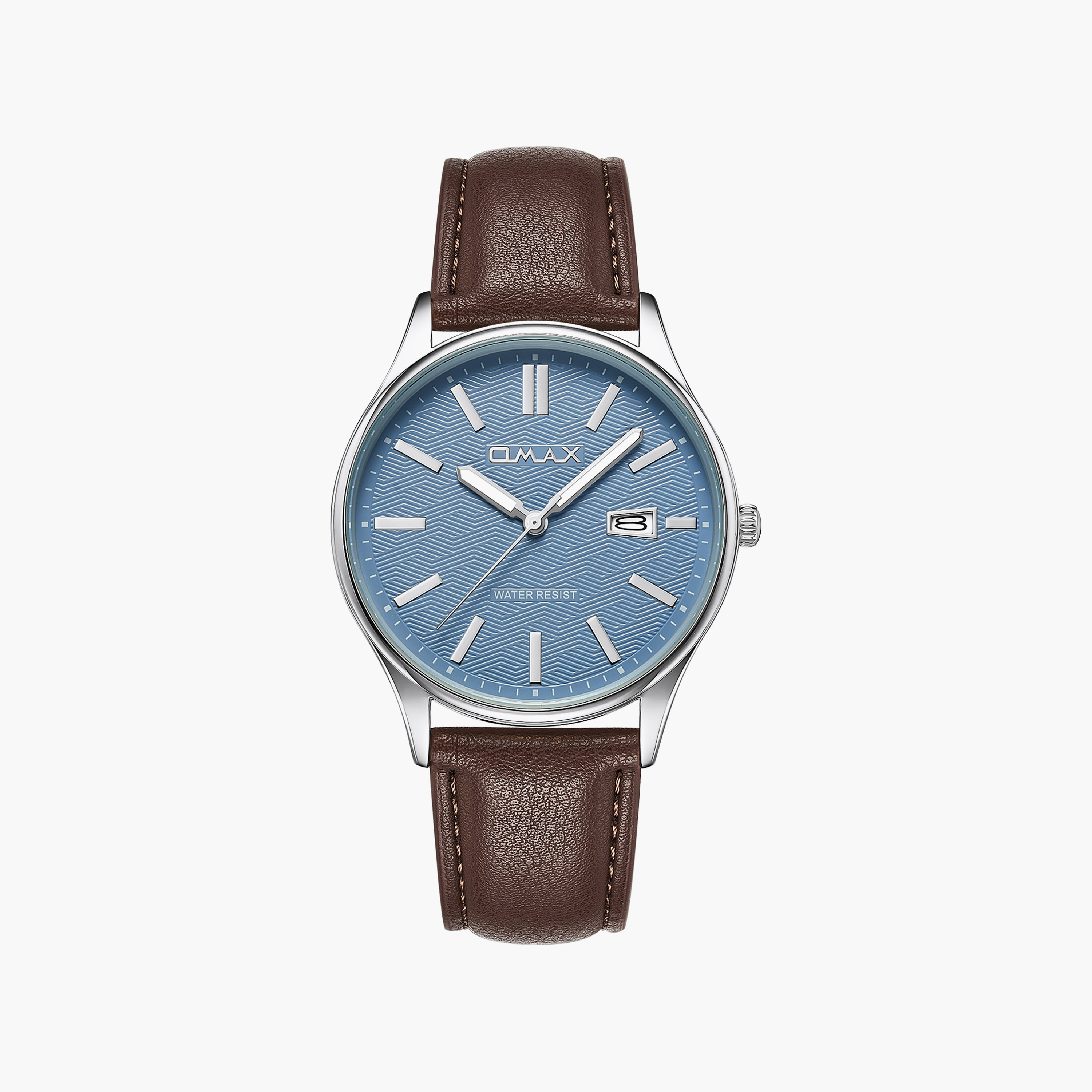 OMAX Men's Blue Round 41 MM Analog Watch | 00SSD011S005-men-watchesandjewellery-watches-image-1