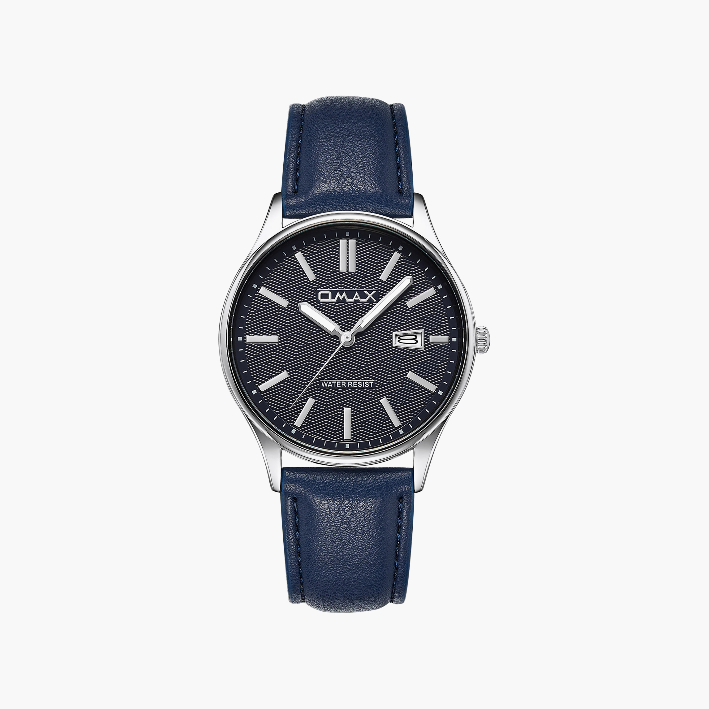 OMAX Men's Dark Blue Round 41 MM Analog Watch | 00SSD011S008-men-watchesandjewellery-watches-image-1