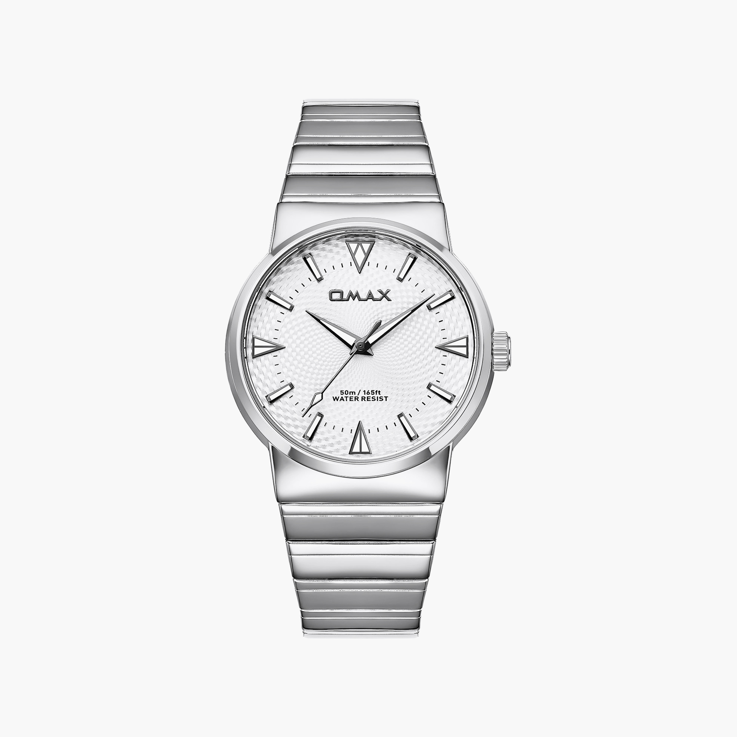 OMAX Men's Silver Round 42 MM Analog Watch | 00CMM005S002-men-watchesandjewellery-watches-image-1
