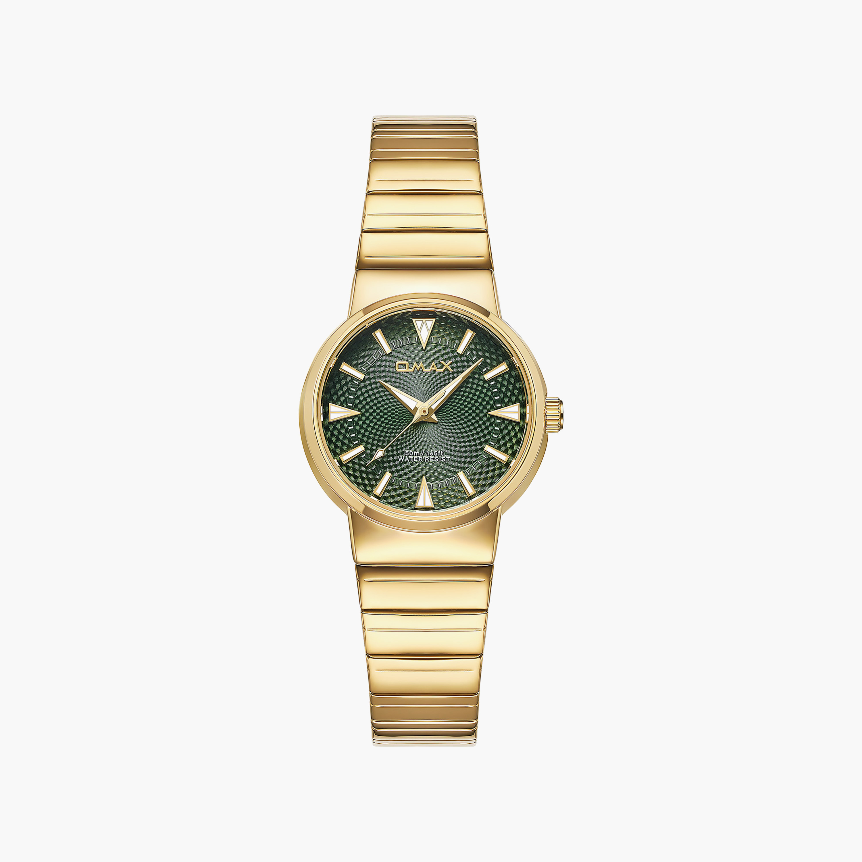OMAX Women's Green Round 32 MM Analog Watch | 00CMM006G017-women-watchesandjewellery-watches-image-1