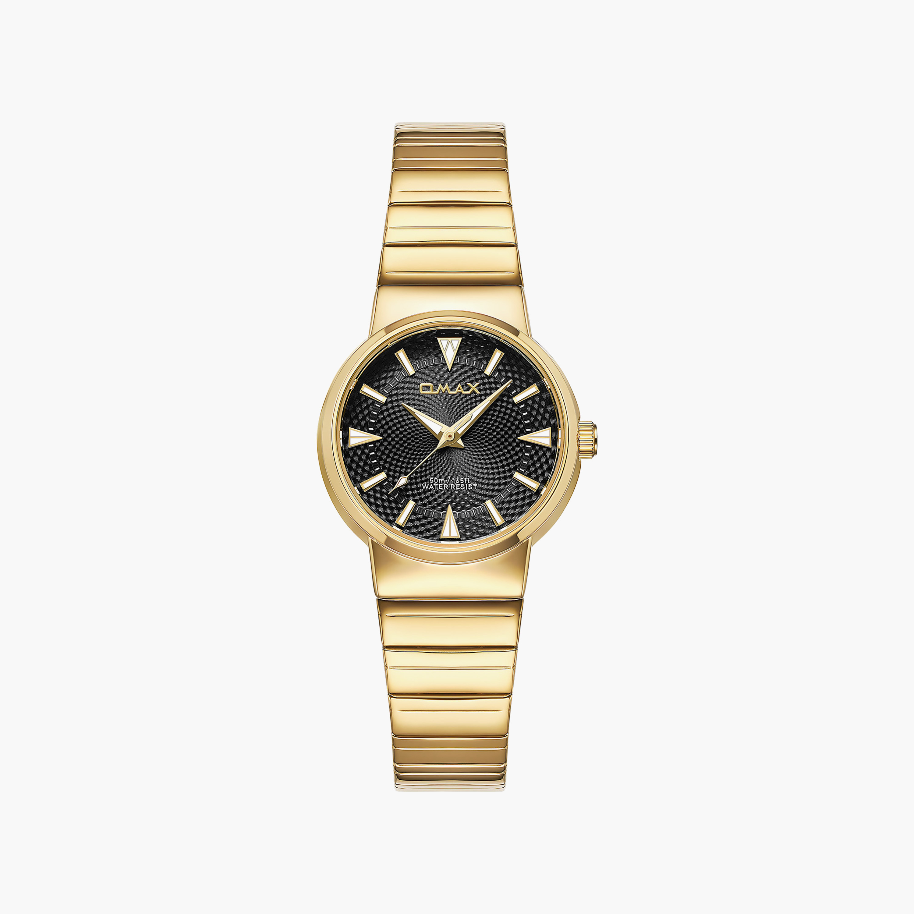 OMAX Women's Black Round 32 MM Analog Watch | 00CMM006G019-women-watchesandjewellery-watches-image-1