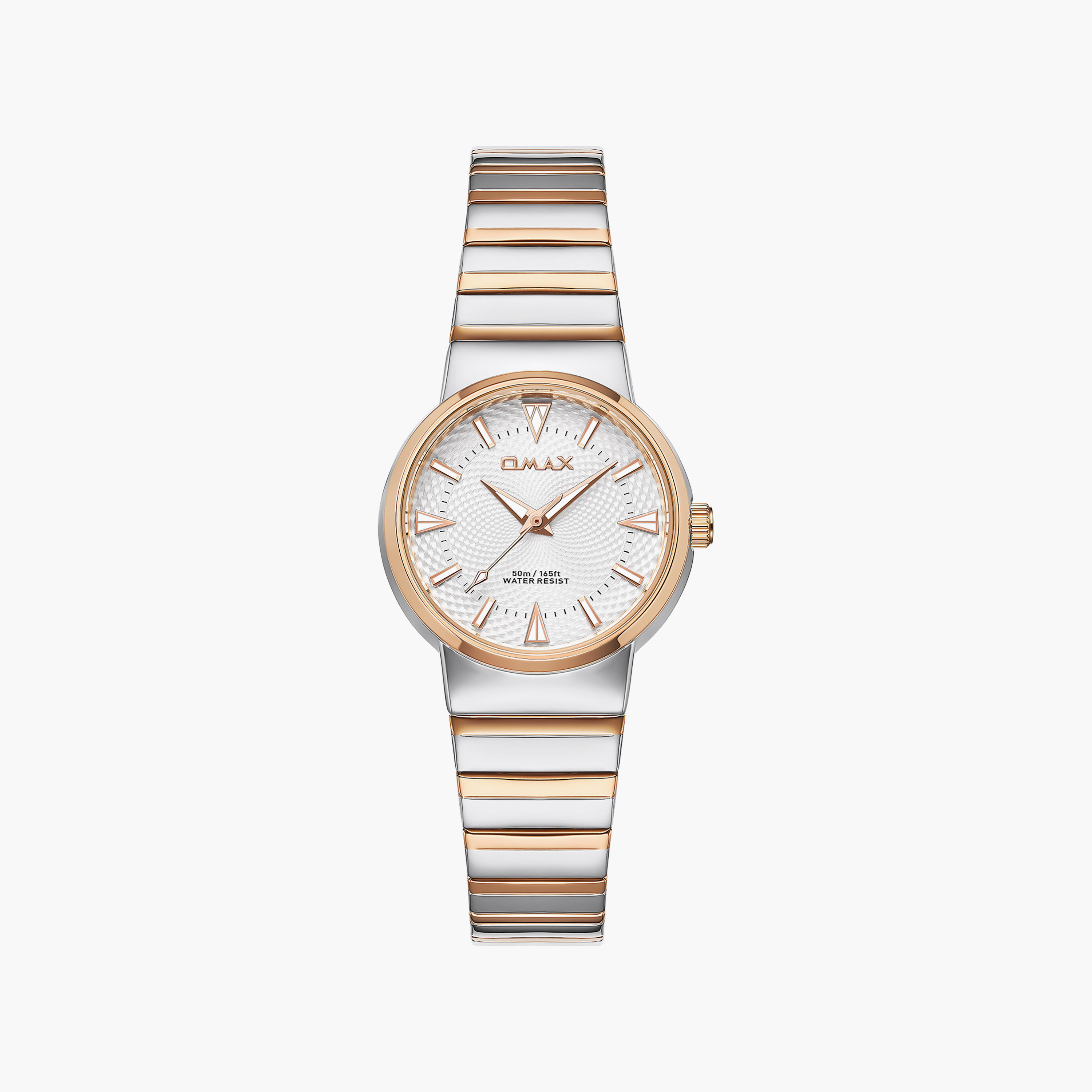 OMAX Women's Silver Round 32 MM Analog Watch | 00CMM006N026-women-watchesandjewellery-watches-image-1