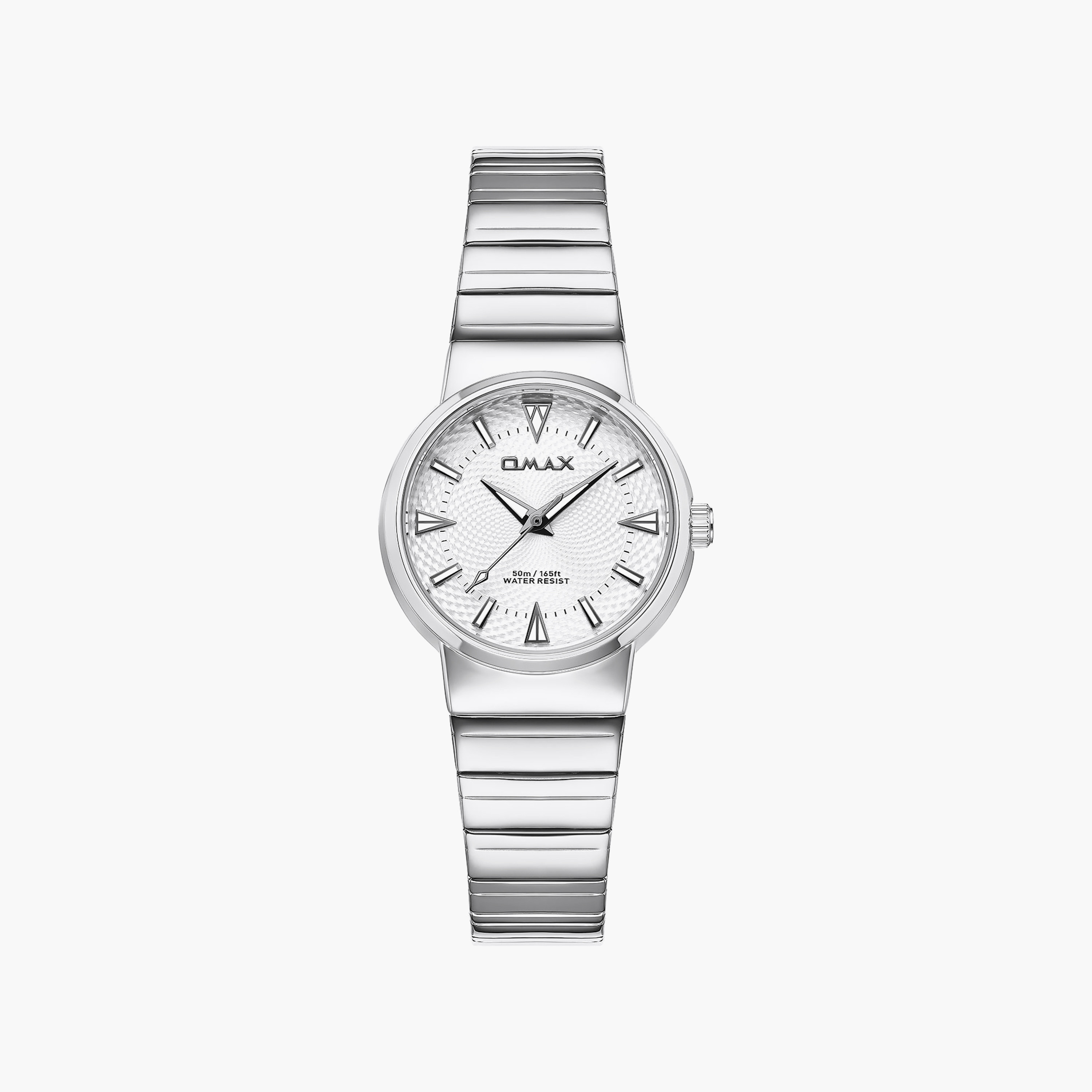 OMAX Women's Silver Round 32 MM Analog Watch | 00CMM006S002-women-watchesandjewellery-watches-image-1