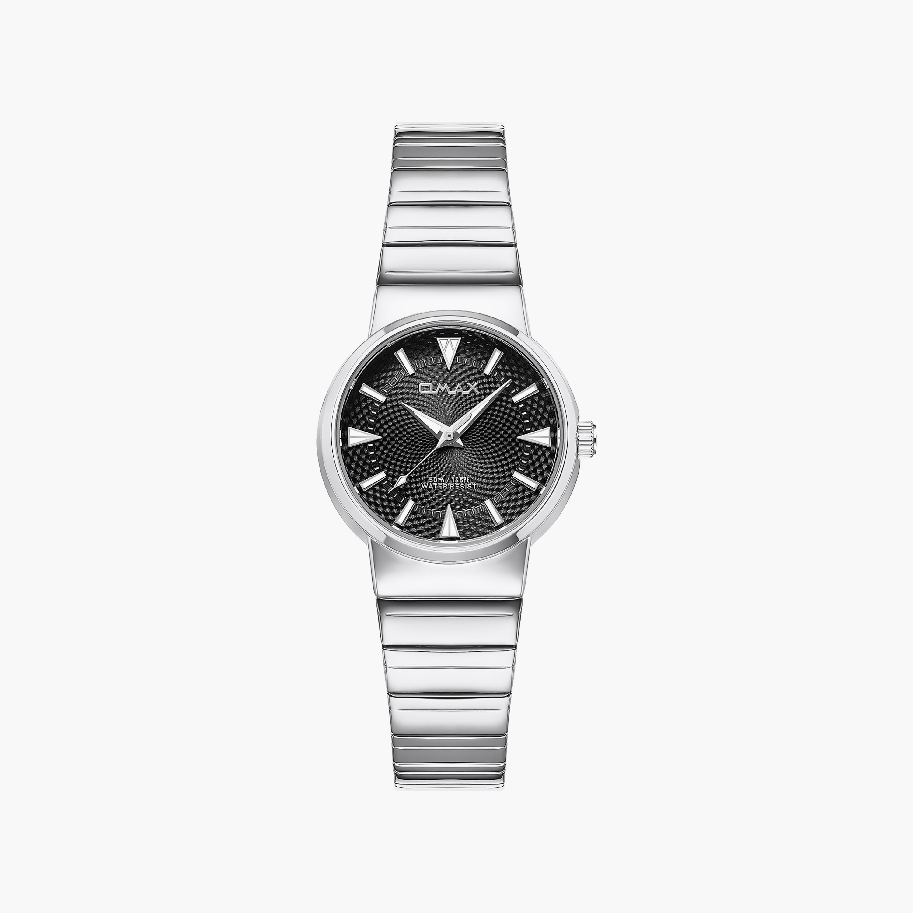 OMAX Women's Black Round 32 MM Analog Watch | 00CMM006S003-women-watchesandjewellery-watches-image-1