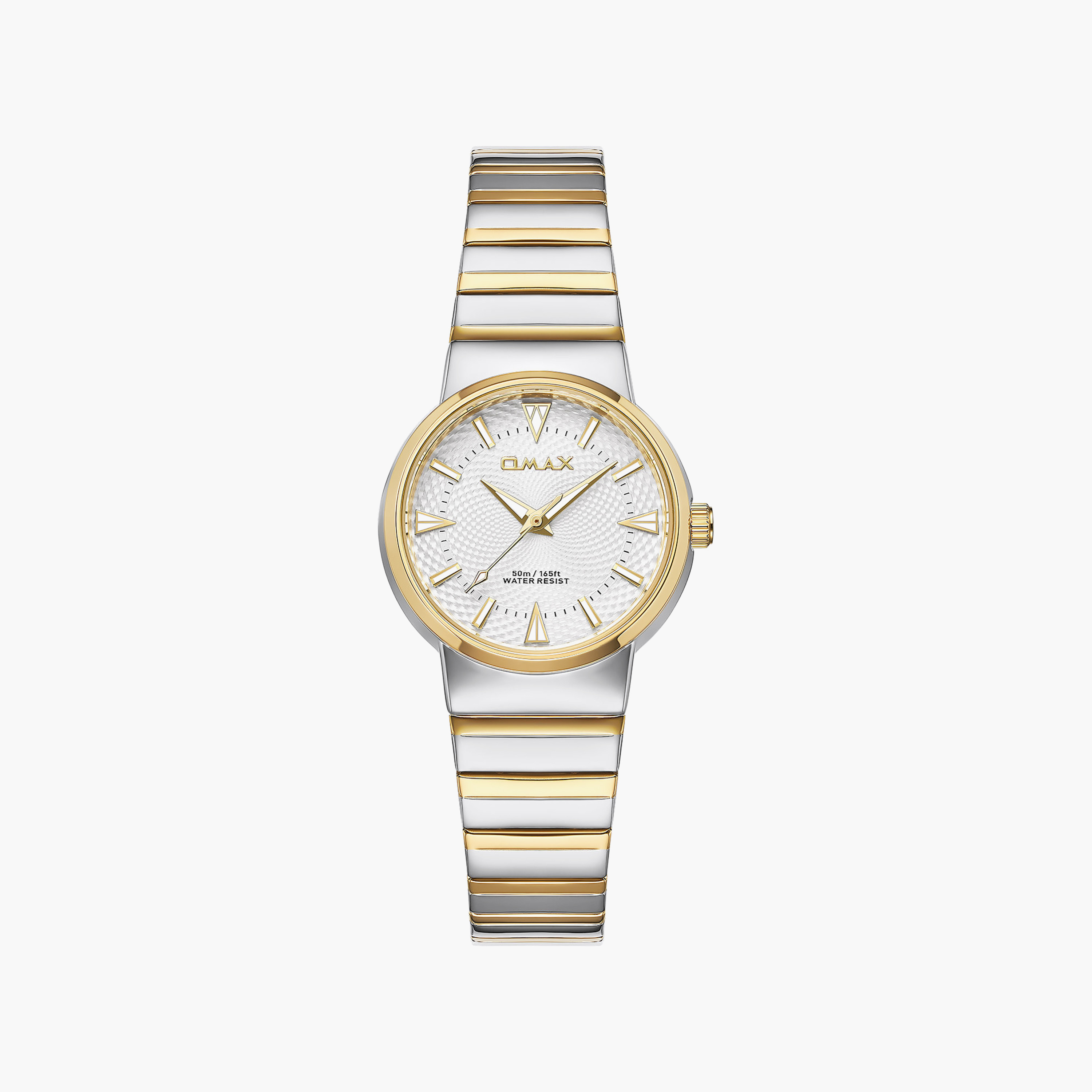 OMAX Women's Silver Round 32 MM Analog Watch | 00CMM006T010-women-watchesandjewellery-watches-image-1