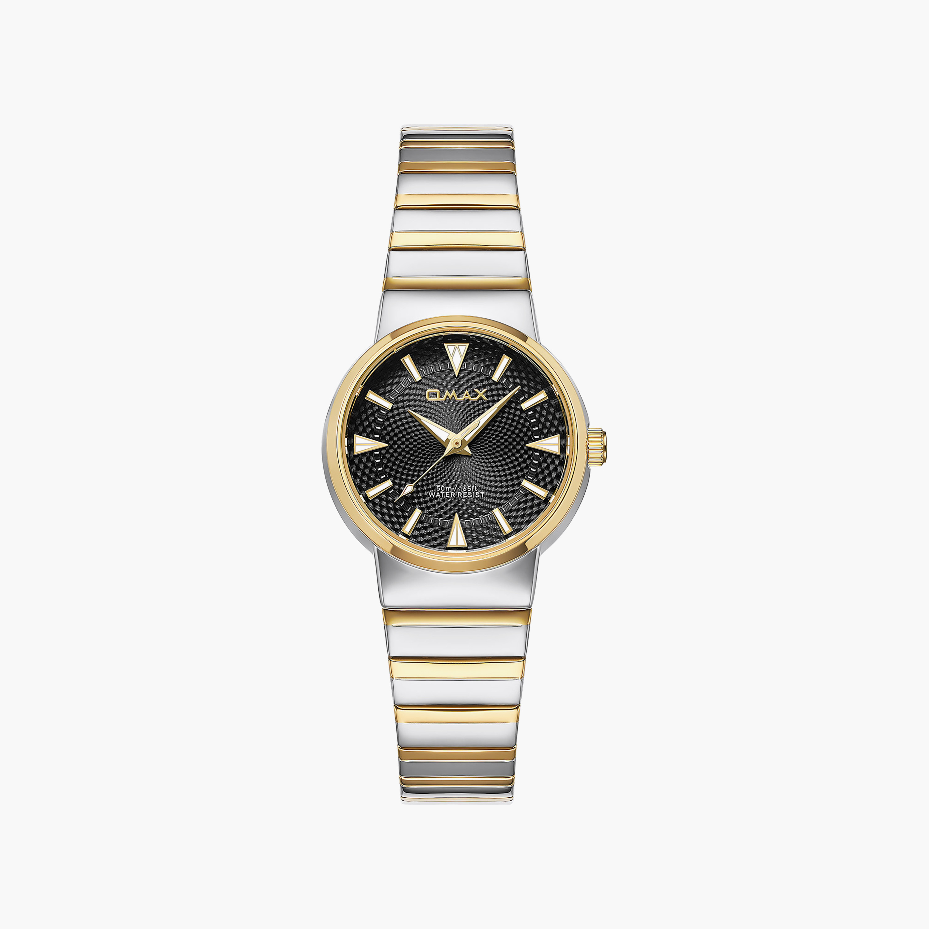 OMAX Women's Black Round 32 MM Analog Watch | 00CMM006T011-women-watchesandjewellery-watches-image-1