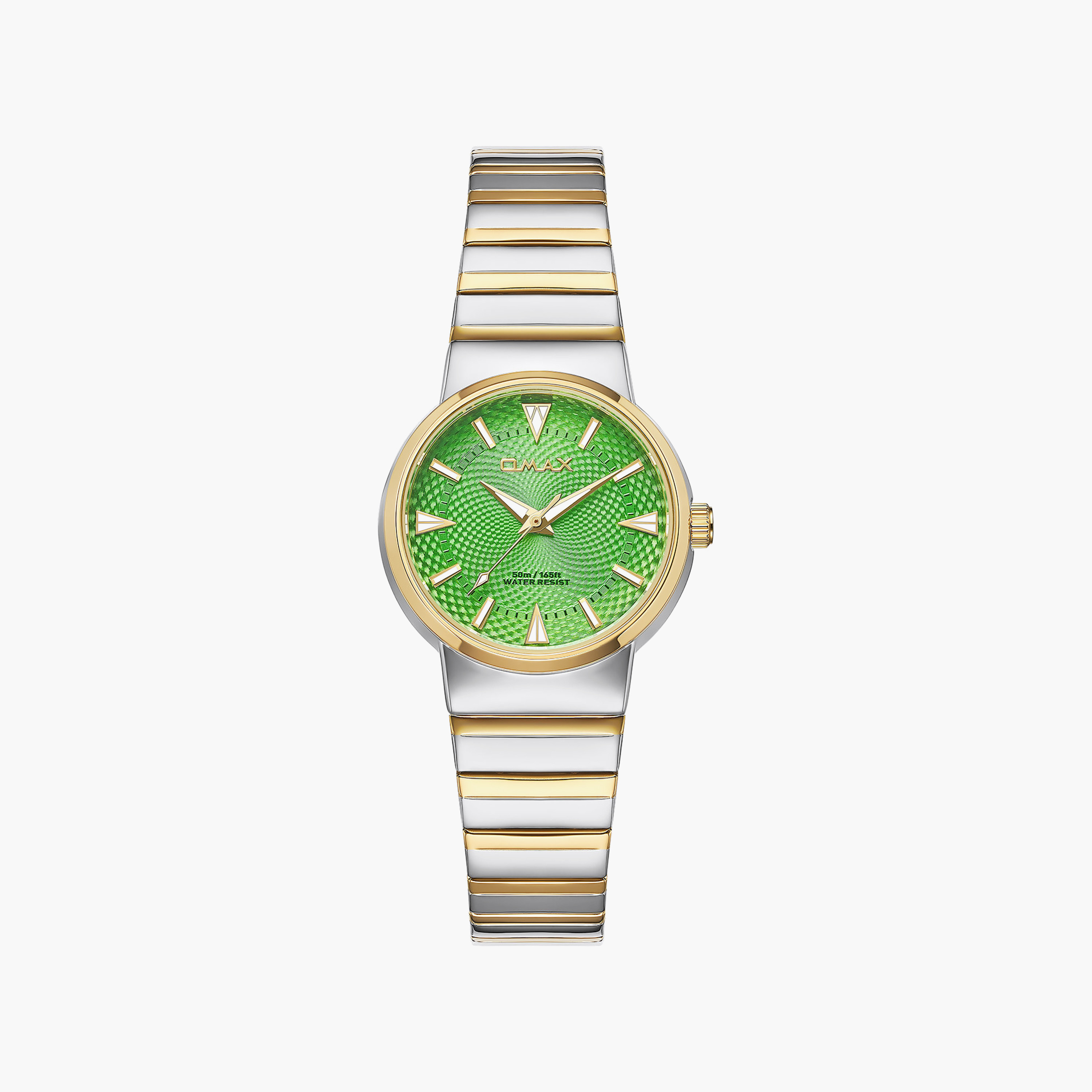ساعة أوماكس النسائية الخضراء المستديرة مقاس 32 مم تناظرية | 00CMM006T016-women-watchesandjewellery-watches-image-1