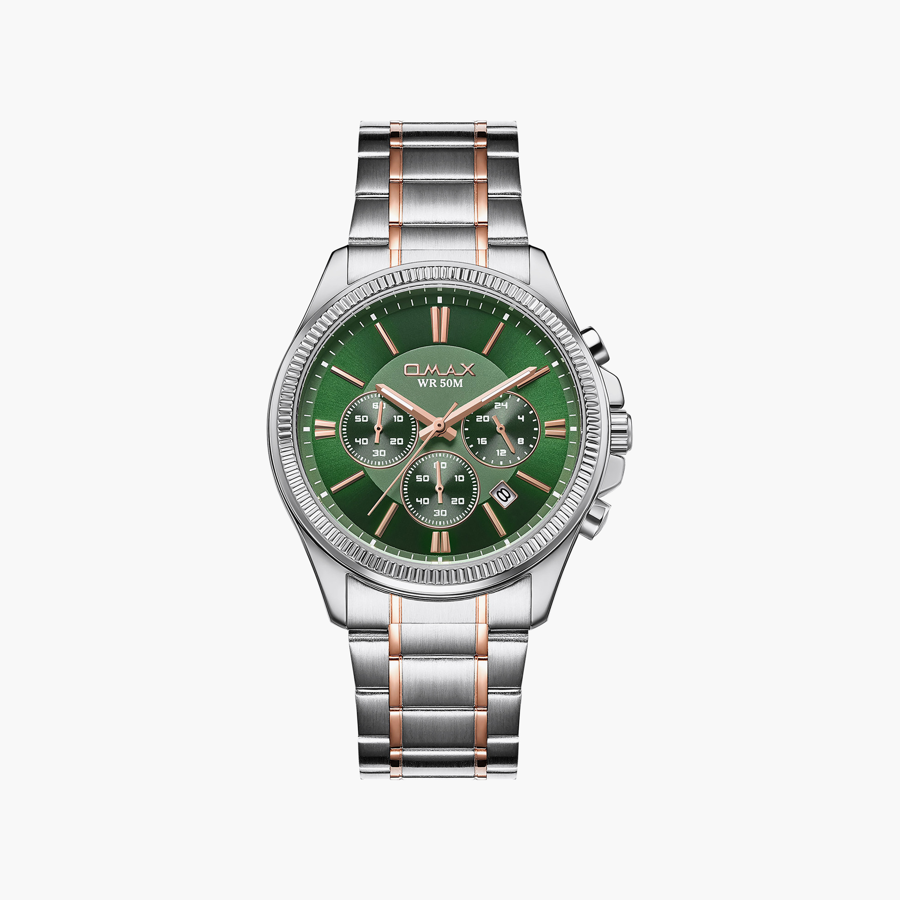 OMAX Men's Green Round 42 MM Analog Watch | 00CFM101N028-men-watchesandjewellery-watches-image-1