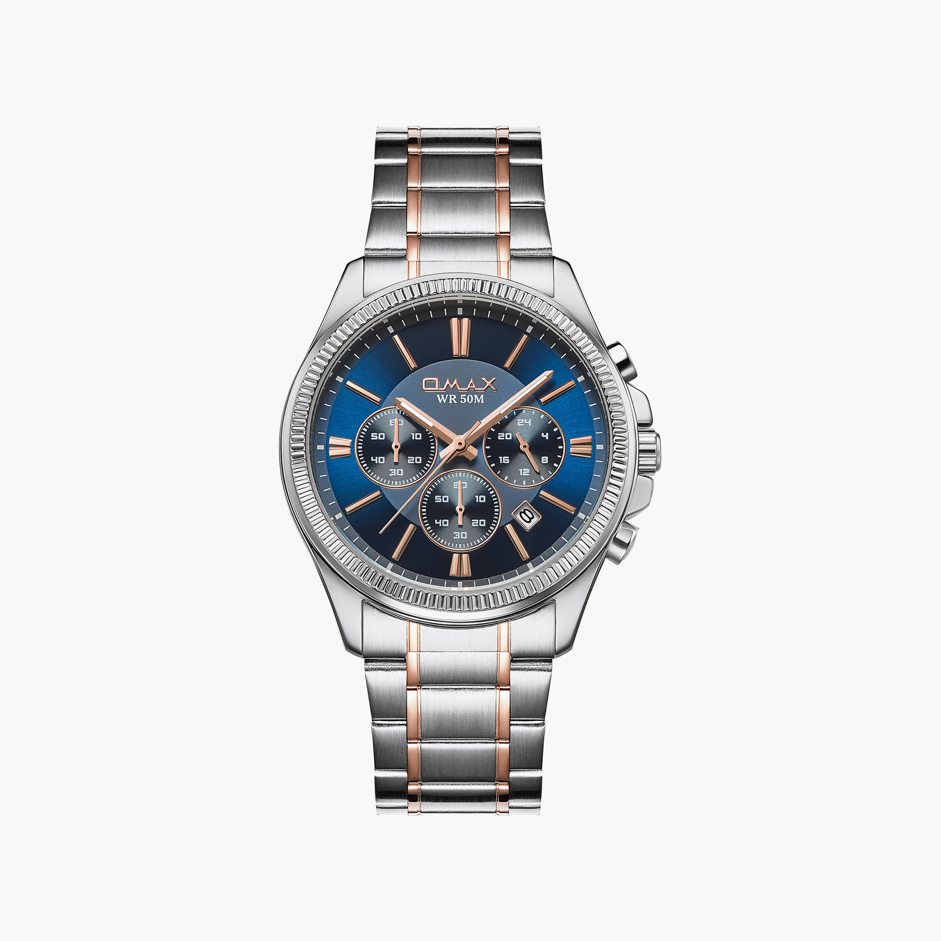 OMAX Men's Blue Round 42 MM Analog Watch | 00CFM101N030-men-watchesandjewellery-watches-image-1