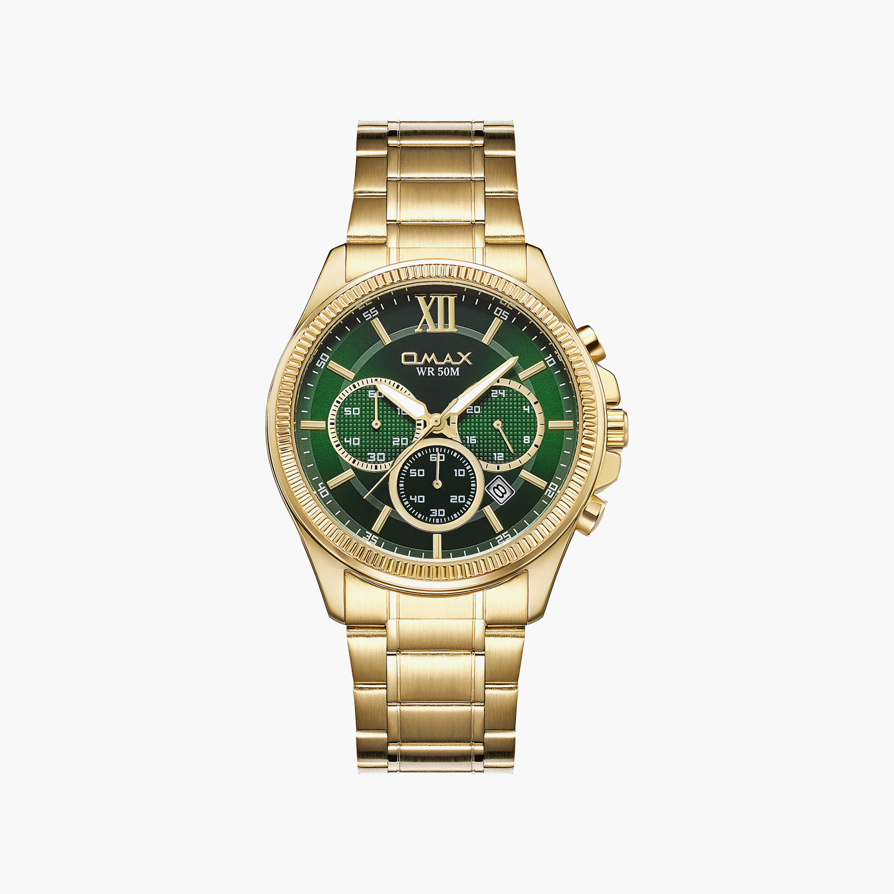 OMAX Men's Green Round 42 MM Analog Watch | 00CFM103G019-men-watchesandjewellery-watches-image-1