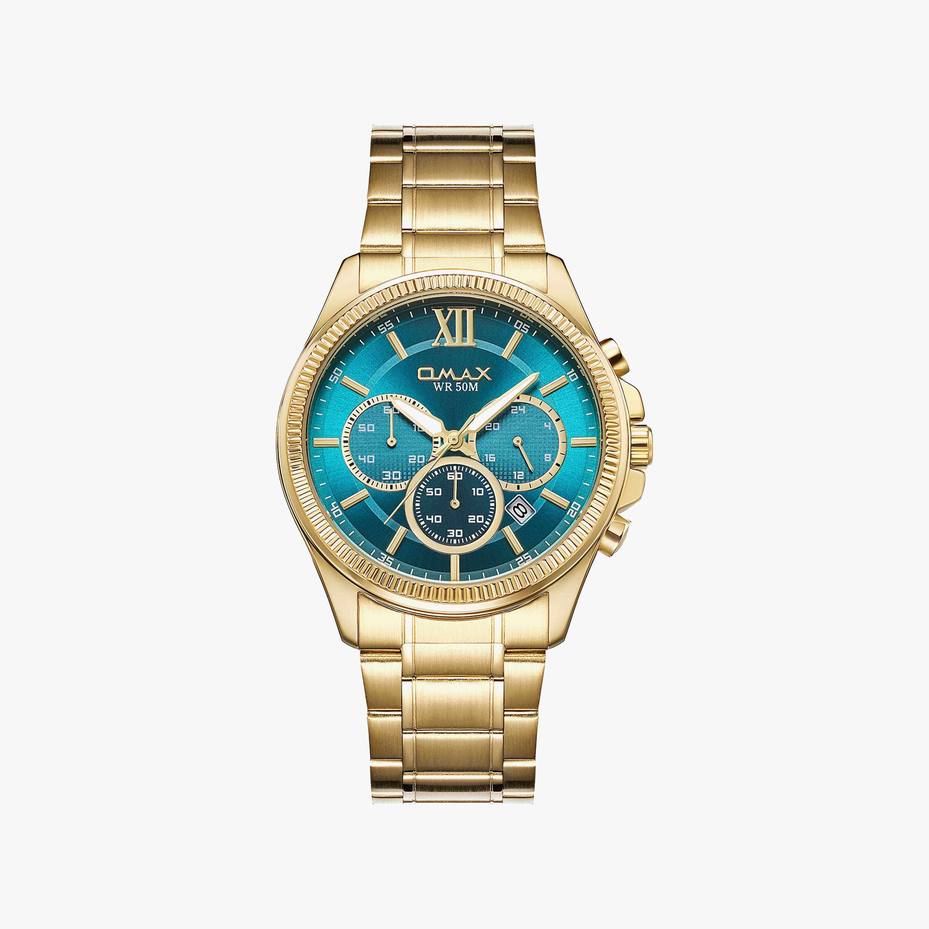 OMAX Men's Brown Round 42 MM Analog Watch | 00CFM103G021-men-watchesandjewellery-watches-image-1