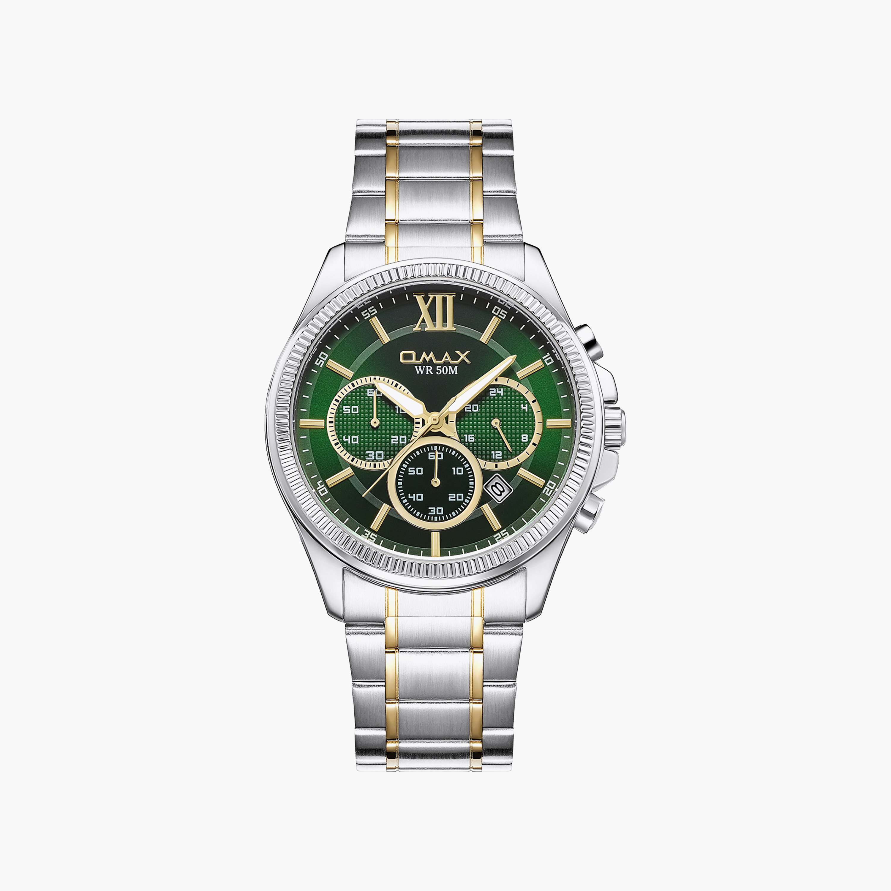 OMAX Men's Green Round 42 MM Analog Watch | 00CFM103T011-men-watchesandjewellery-watches-image-1