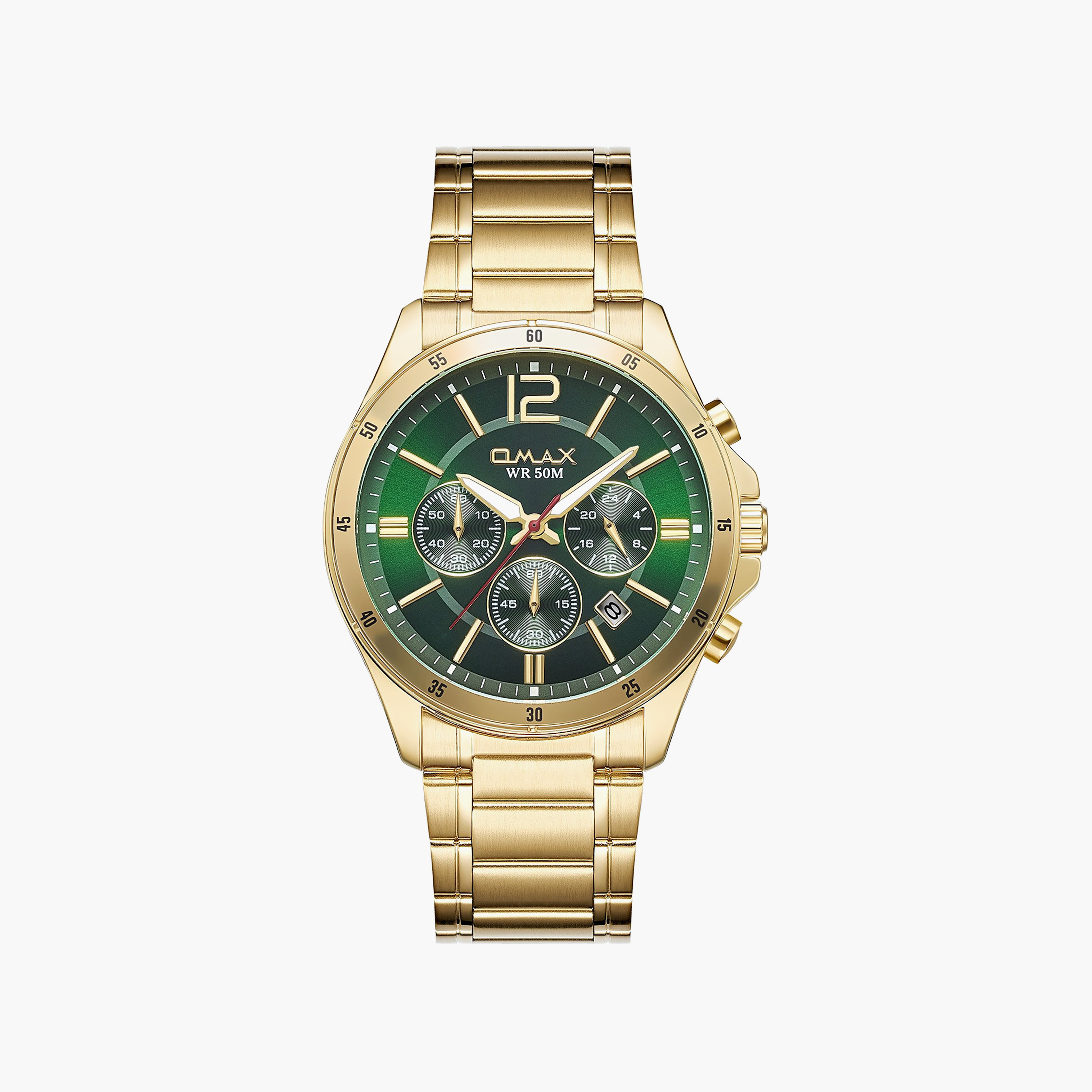 OMAX Men's Green Round 42 MM Analog Watch | 00CFM105G019-men-watchesandjewellery-watches-image-1